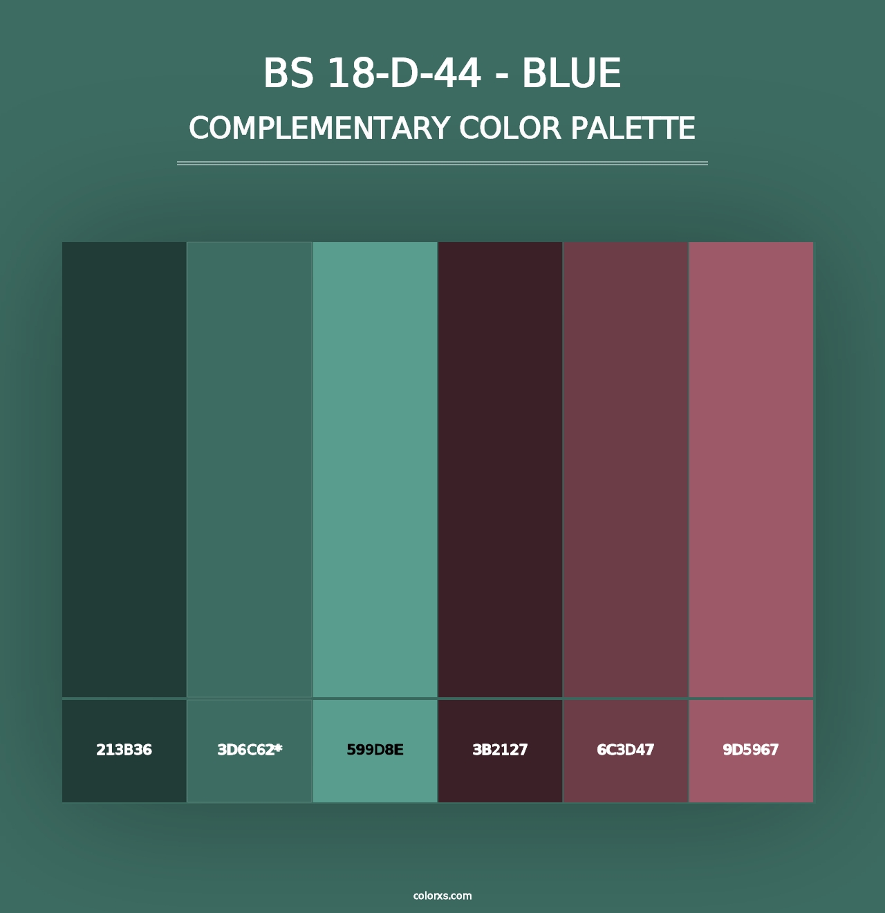 BS 18-D-44 - Blue - Complementary Color Palette