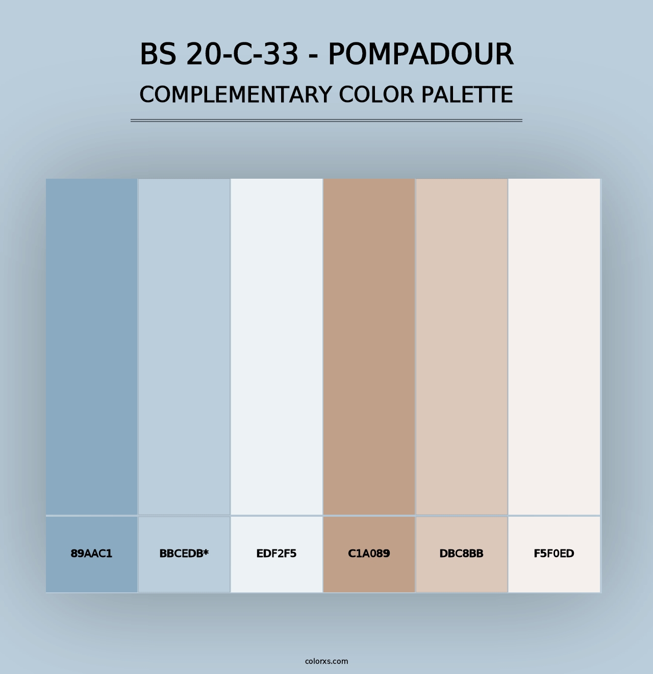 BS 20-C-33 - Pompadour - Complementary Color Palette