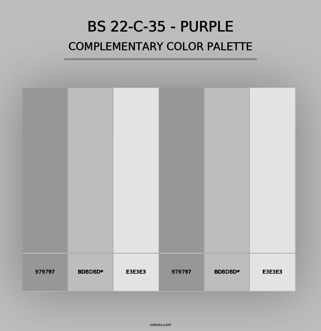 BS 22-C-35 - Purple - Complementary Color Palette