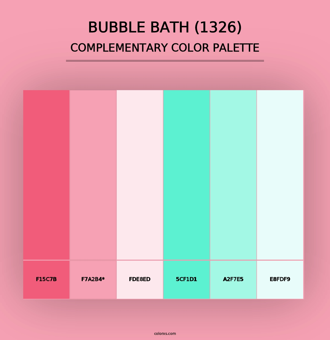 Bubble Bath (1326) - Complementary Color Palette