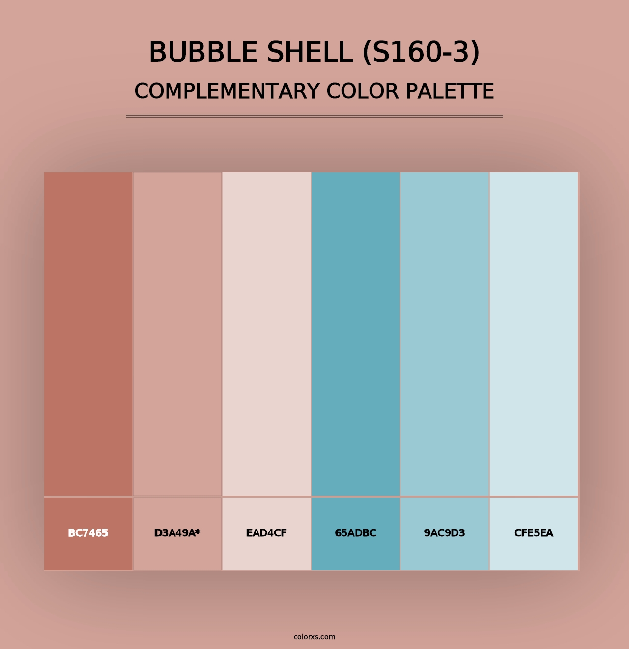 Bubble Shell (S160-3) - Complementary Color Palette