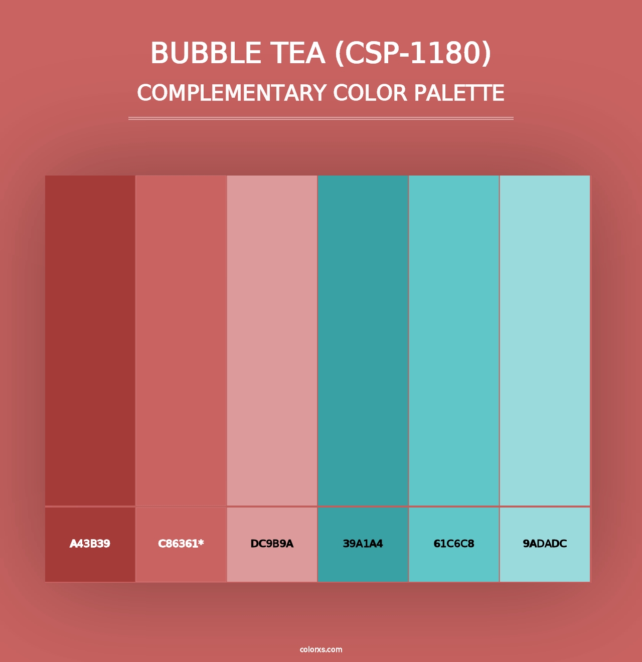 Bubble Tea (CSP-1180) - Complementary Color Palette