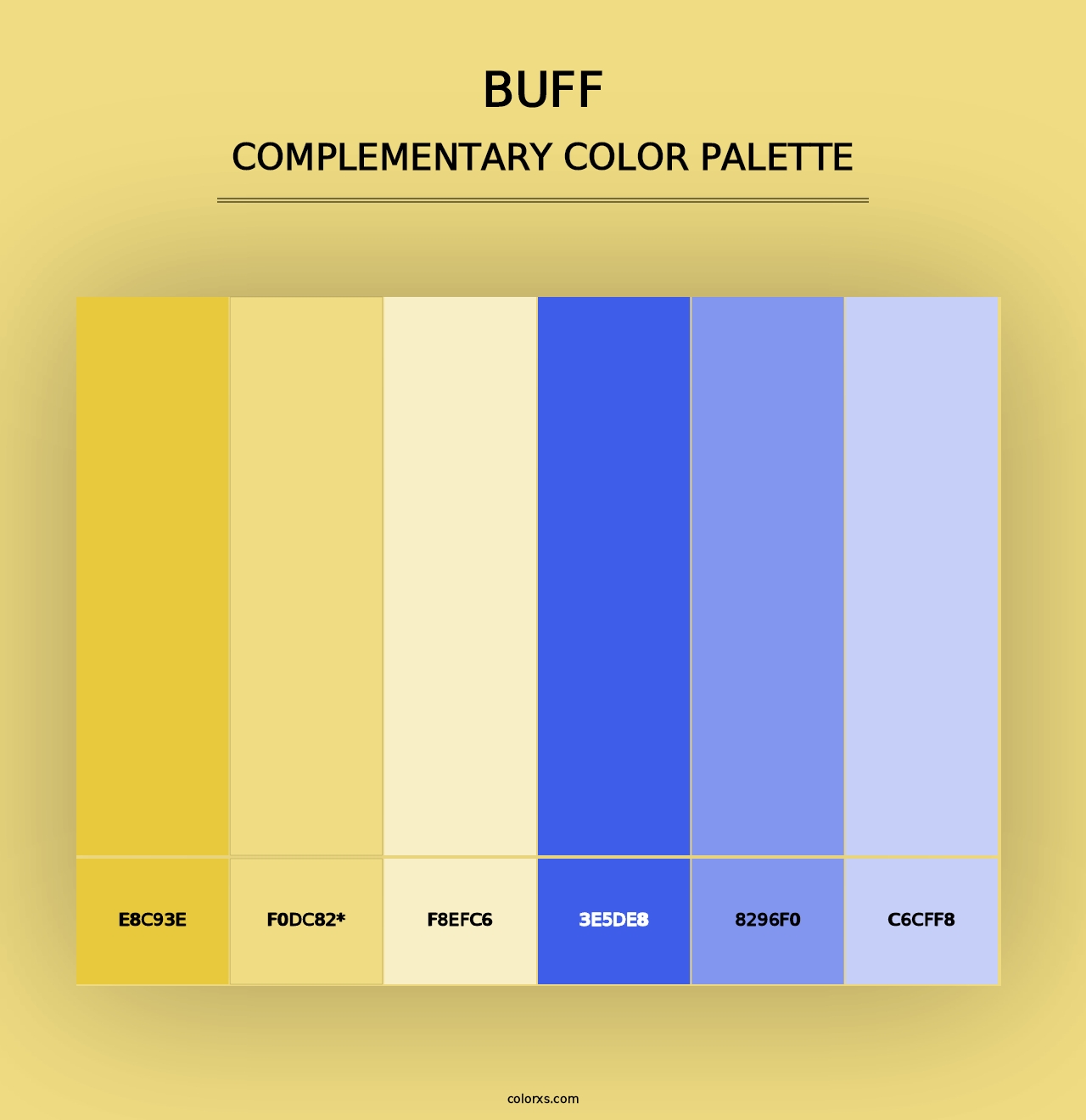 Buff - Complementary Color Palette