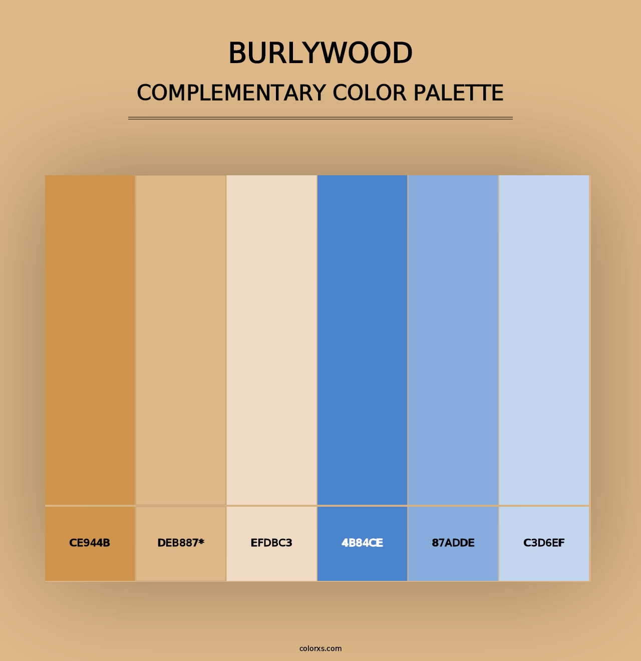 Burlywood - Complementary Color Palette