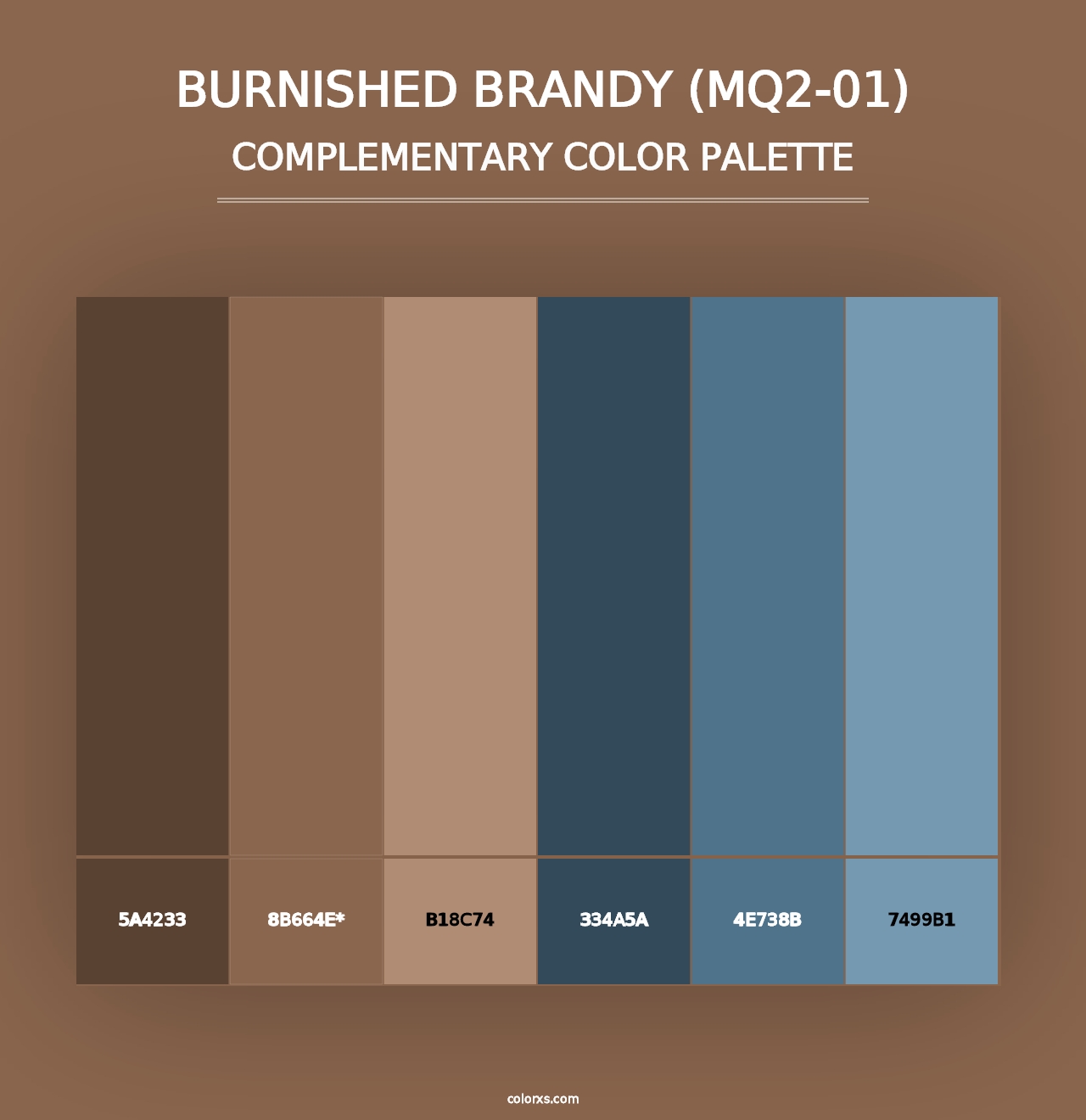 Burnished Brandy (MQ2-01) - Complementary Color Palette