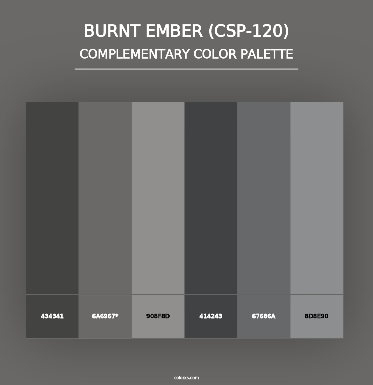 Burnt Ember (CSP-120) - Complementary Color Palette