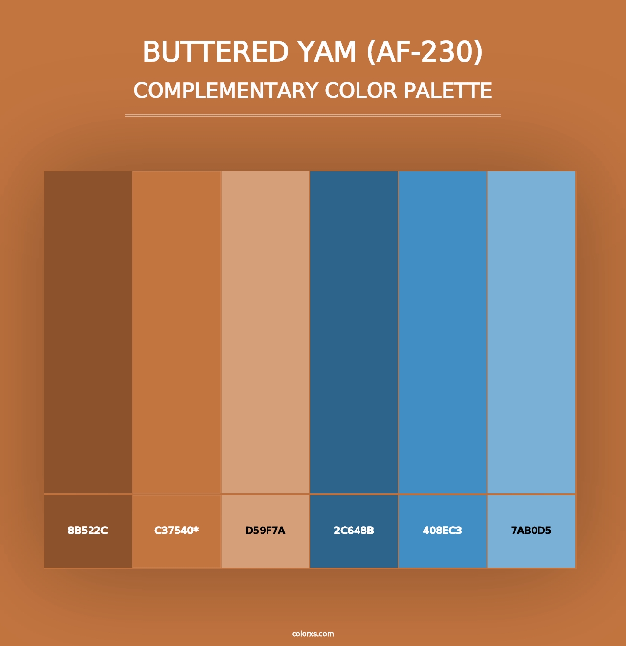 Buttered Yam (AF-230) - Complementary Color Palette