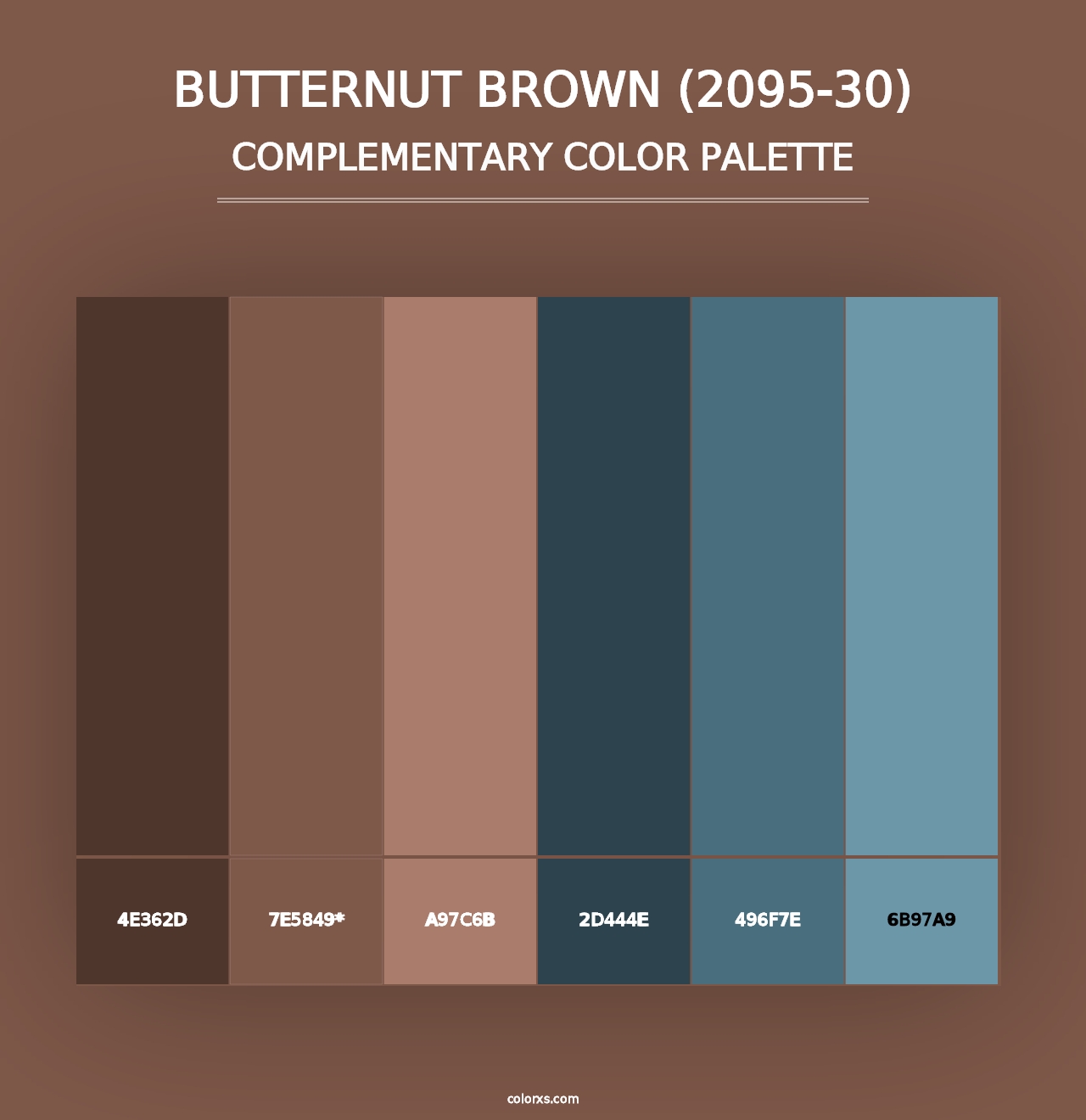 Butternut Brown (2095-30) - Complementary Color Palette