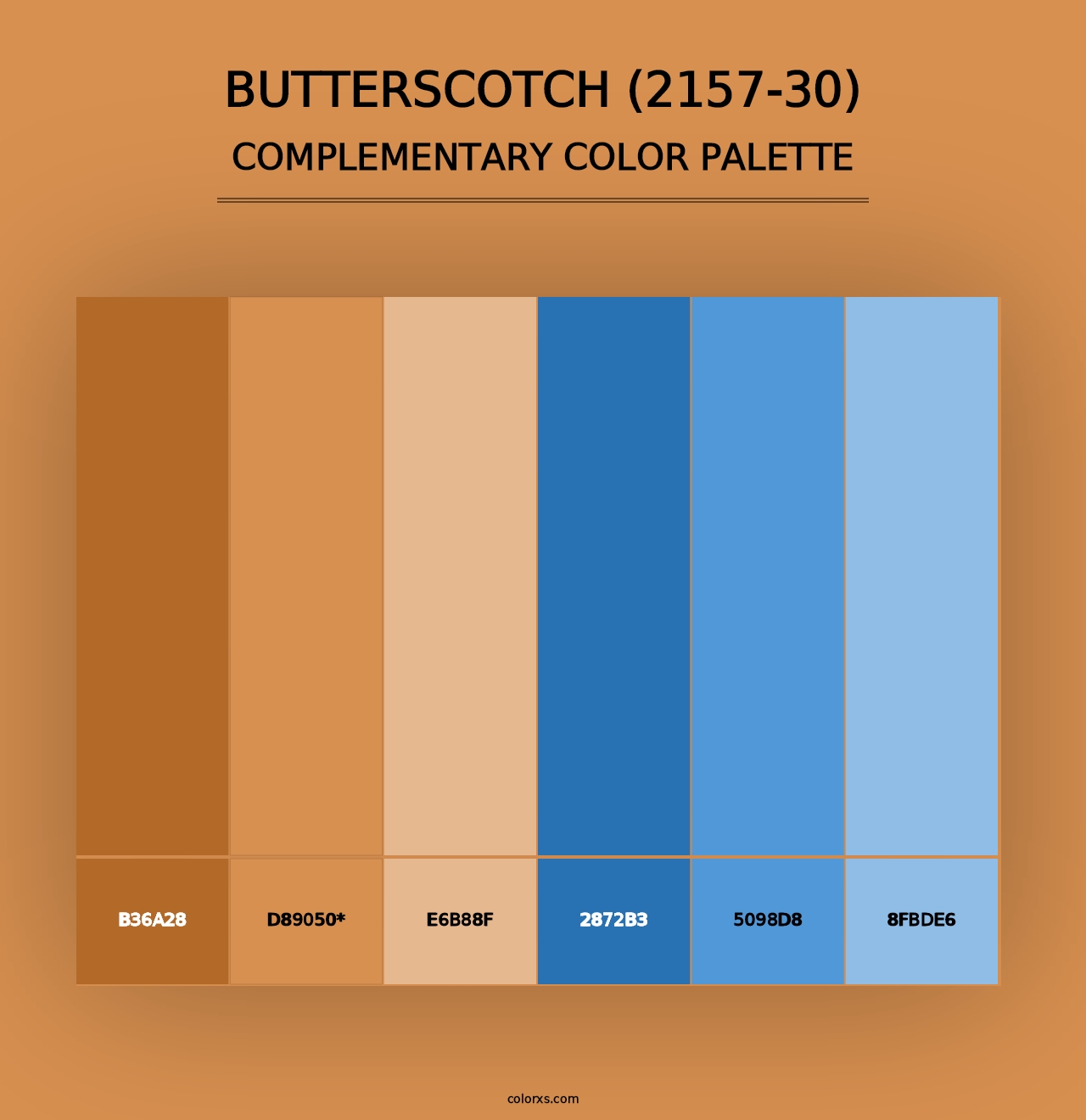 Butterscotch (2157-30) - Complementary Color Palette