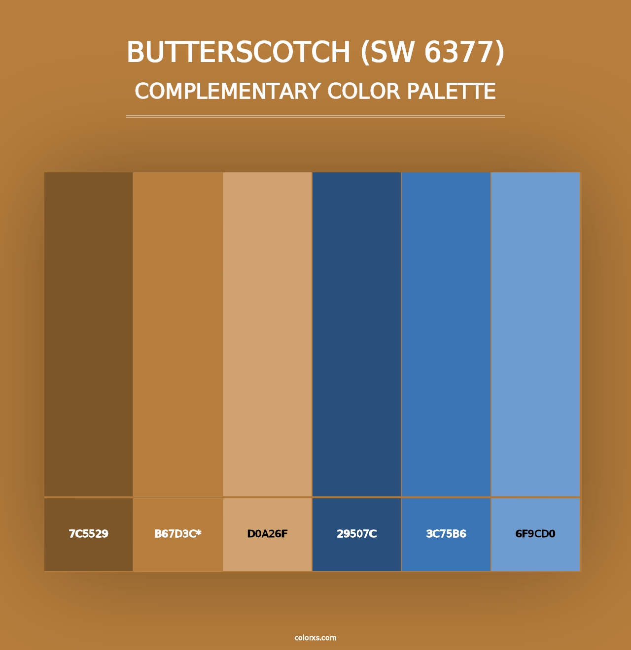 Butterscotch (SW 6377) - Complementary Color Palette