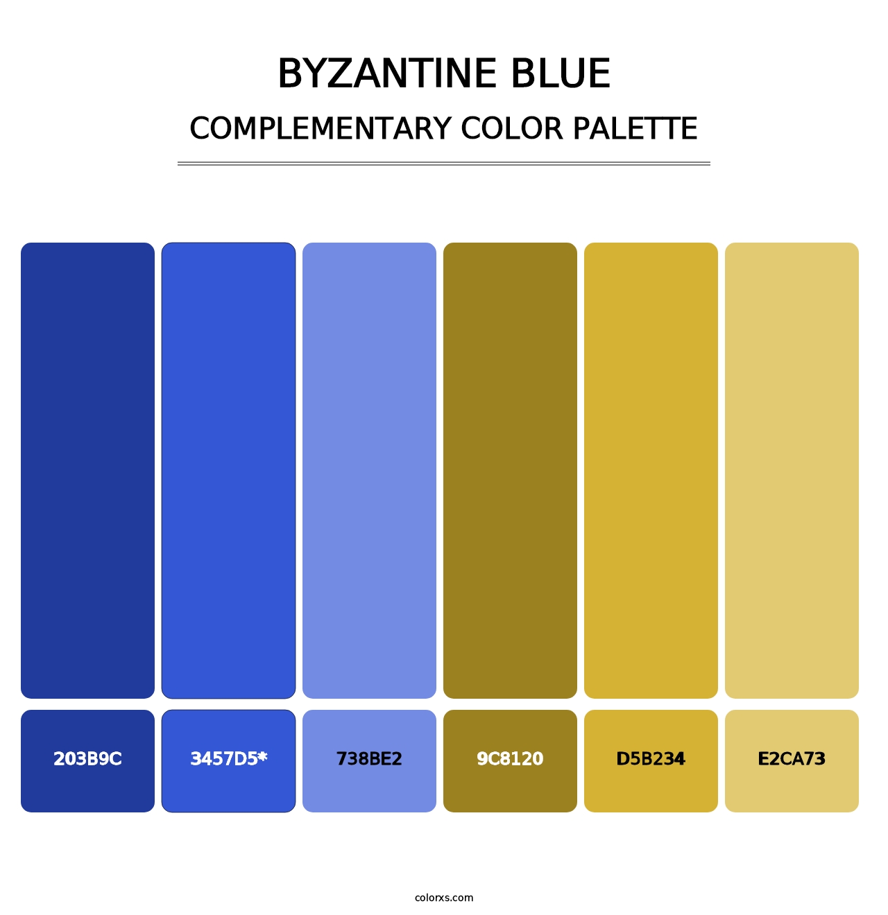 Byzantine Blue - Complementary Color Palette