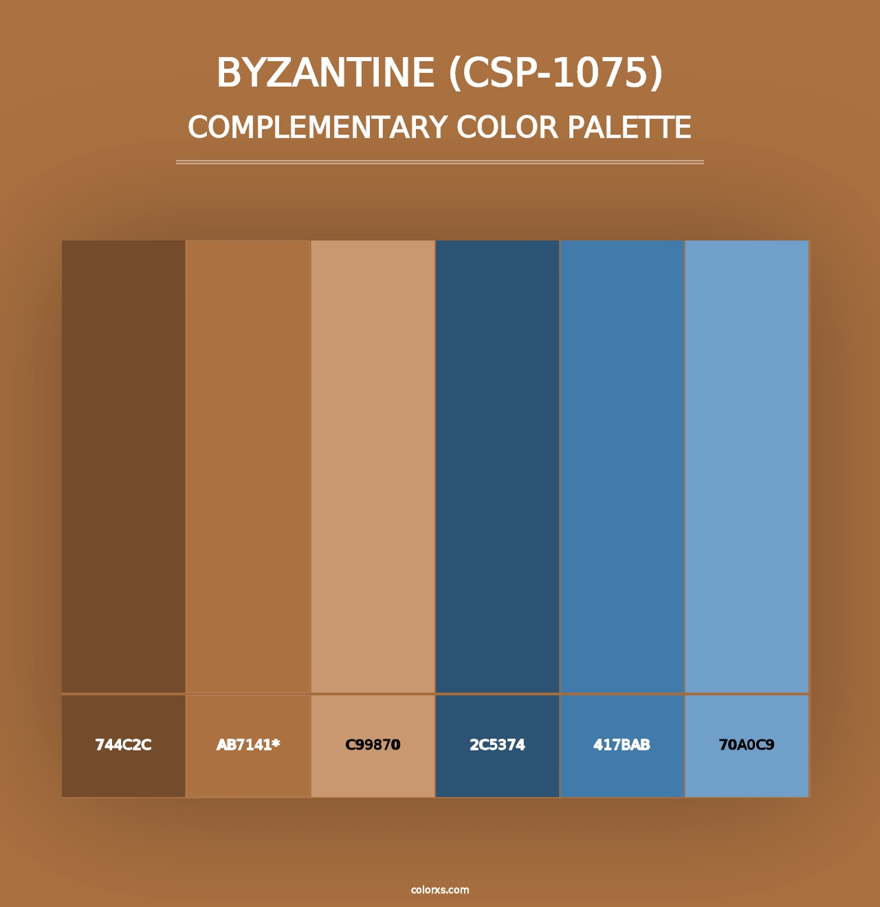 Byzantine (CSP-1075) - Complementary Color Palette