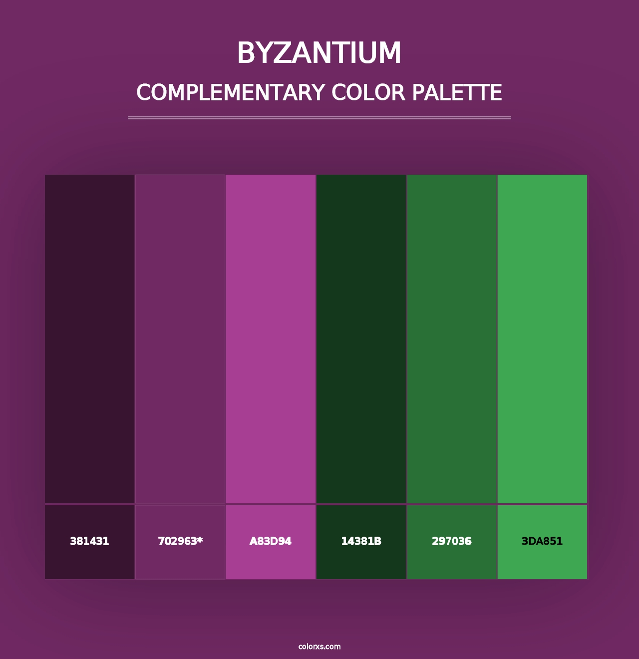 Byzantium - Complementary Color Palette