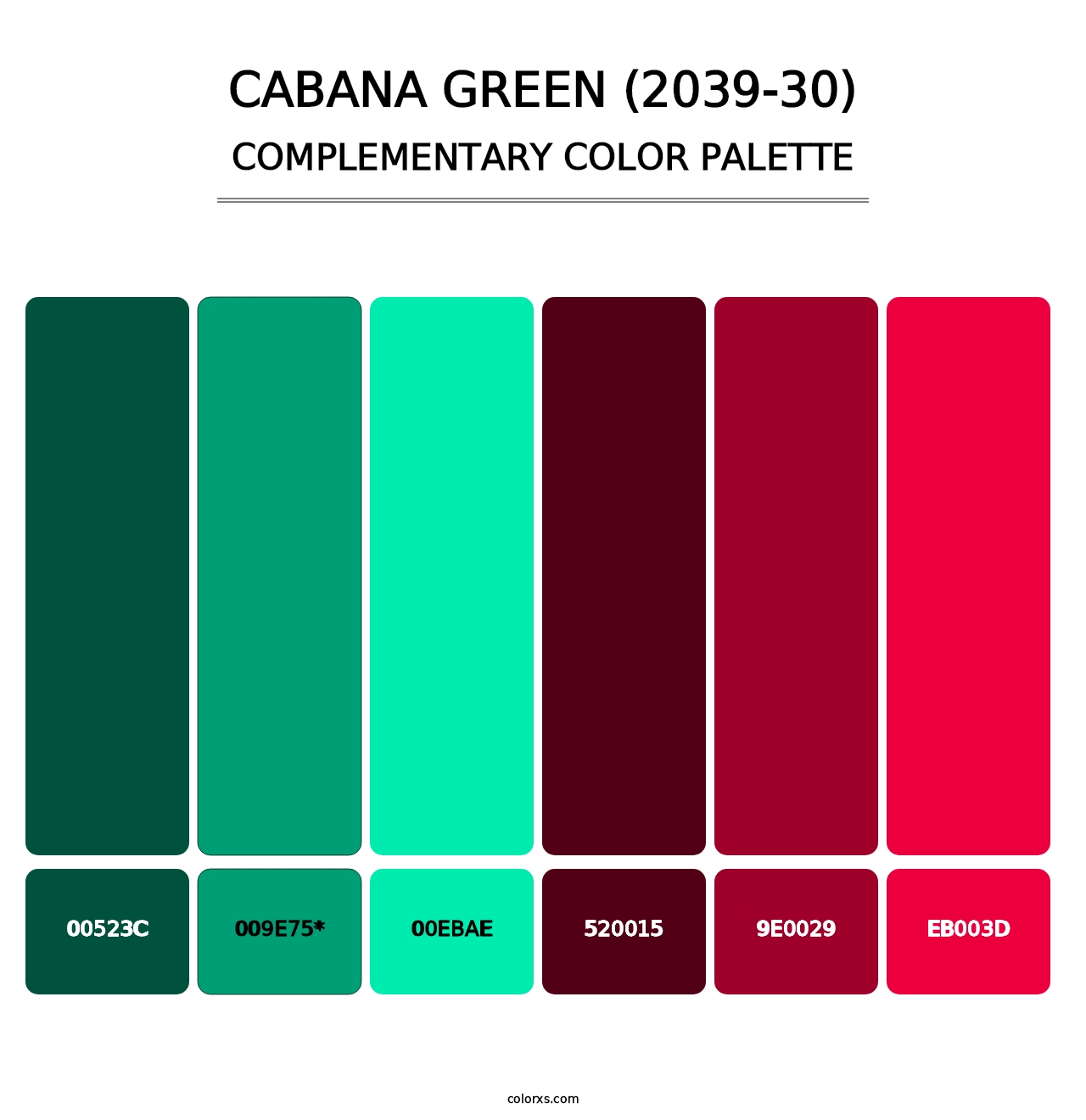 Cabana Green (2039-30) - Complementary Color Palette