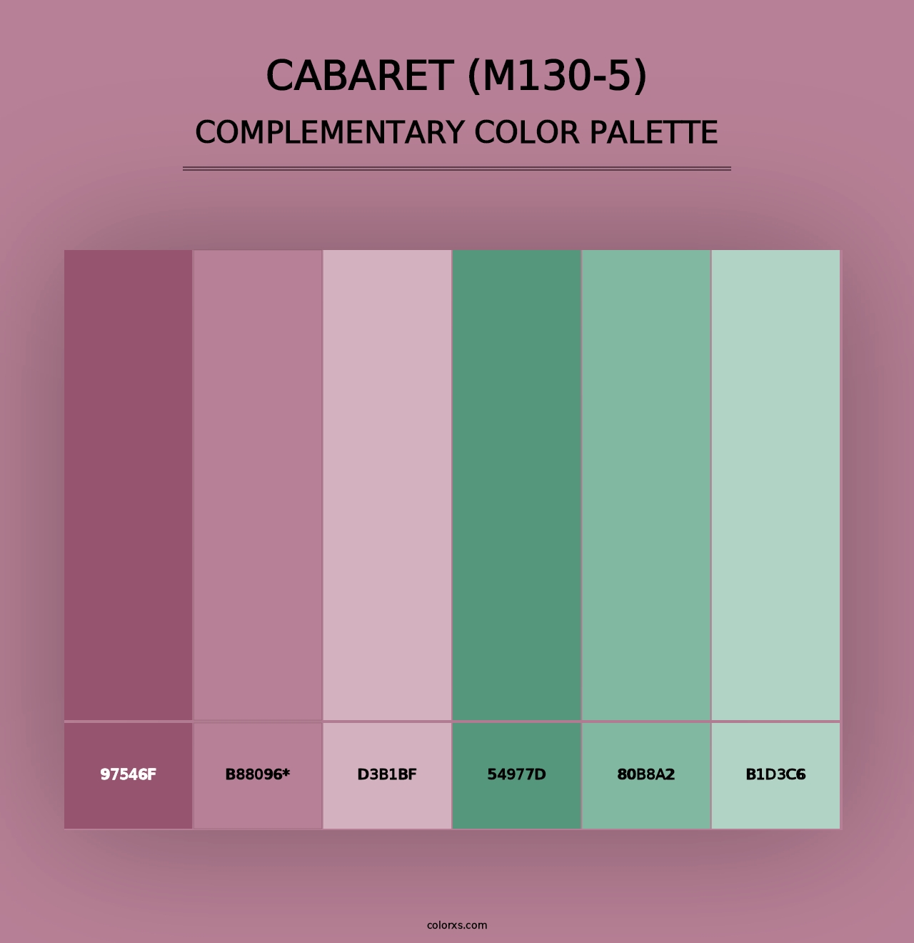 Cabaret (M130-5) - Complementary Color Palette