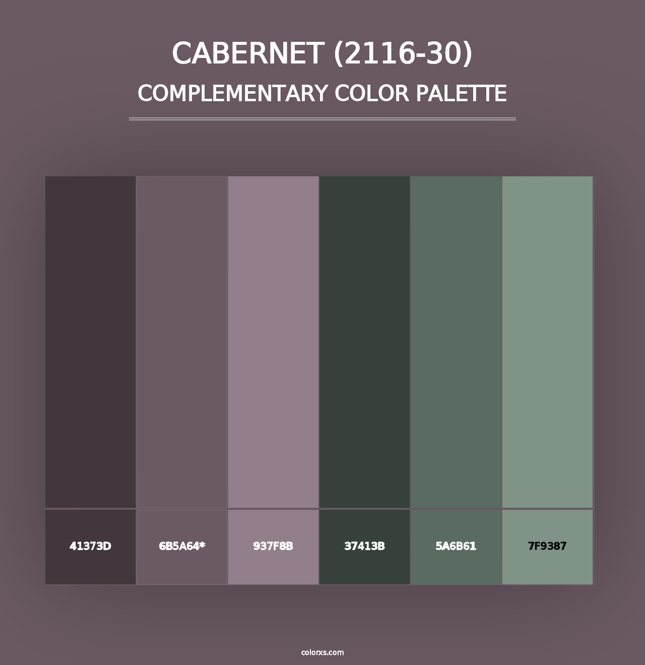 Cabernet (2116-30) - Complementary Color Palette