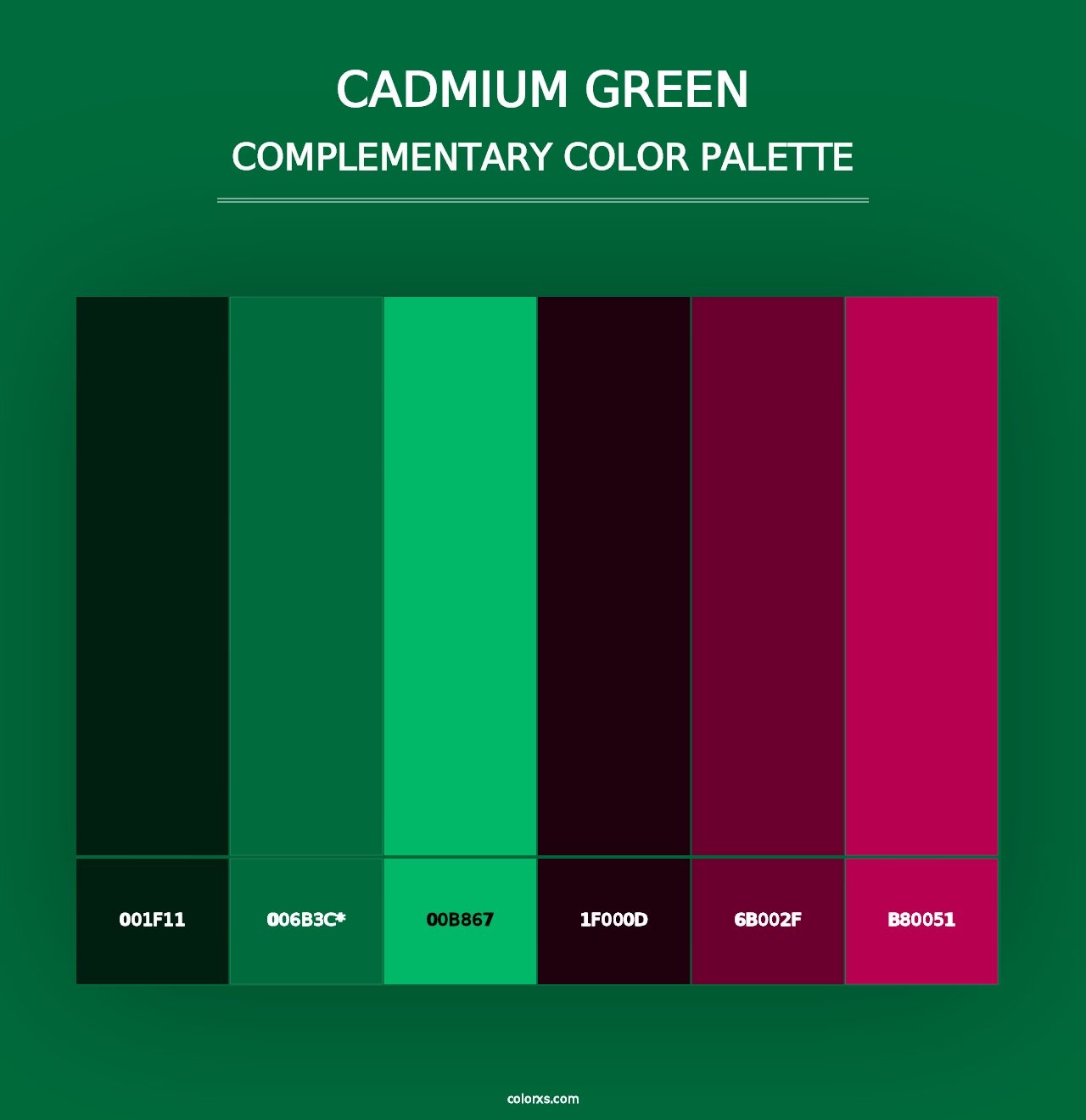 Cadmium Green - Complementary Color Palette