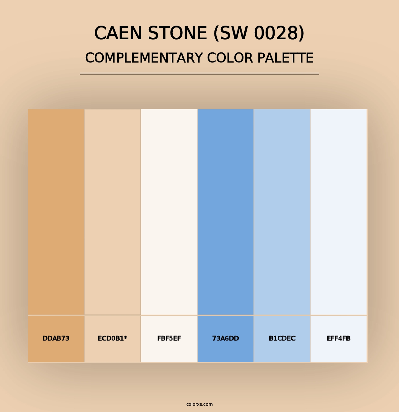 Caen Stone (SW 0028) - Complementary Color Palette