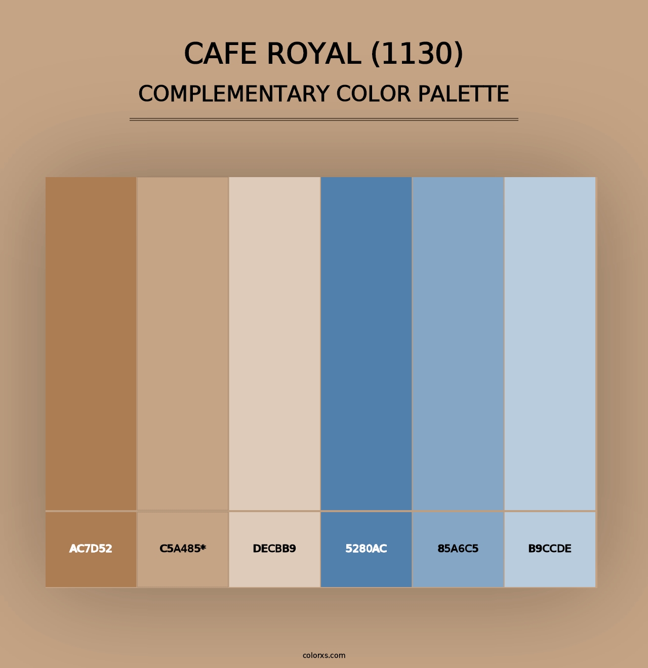 Cafe Royal (1130) - Complementary Color Palette