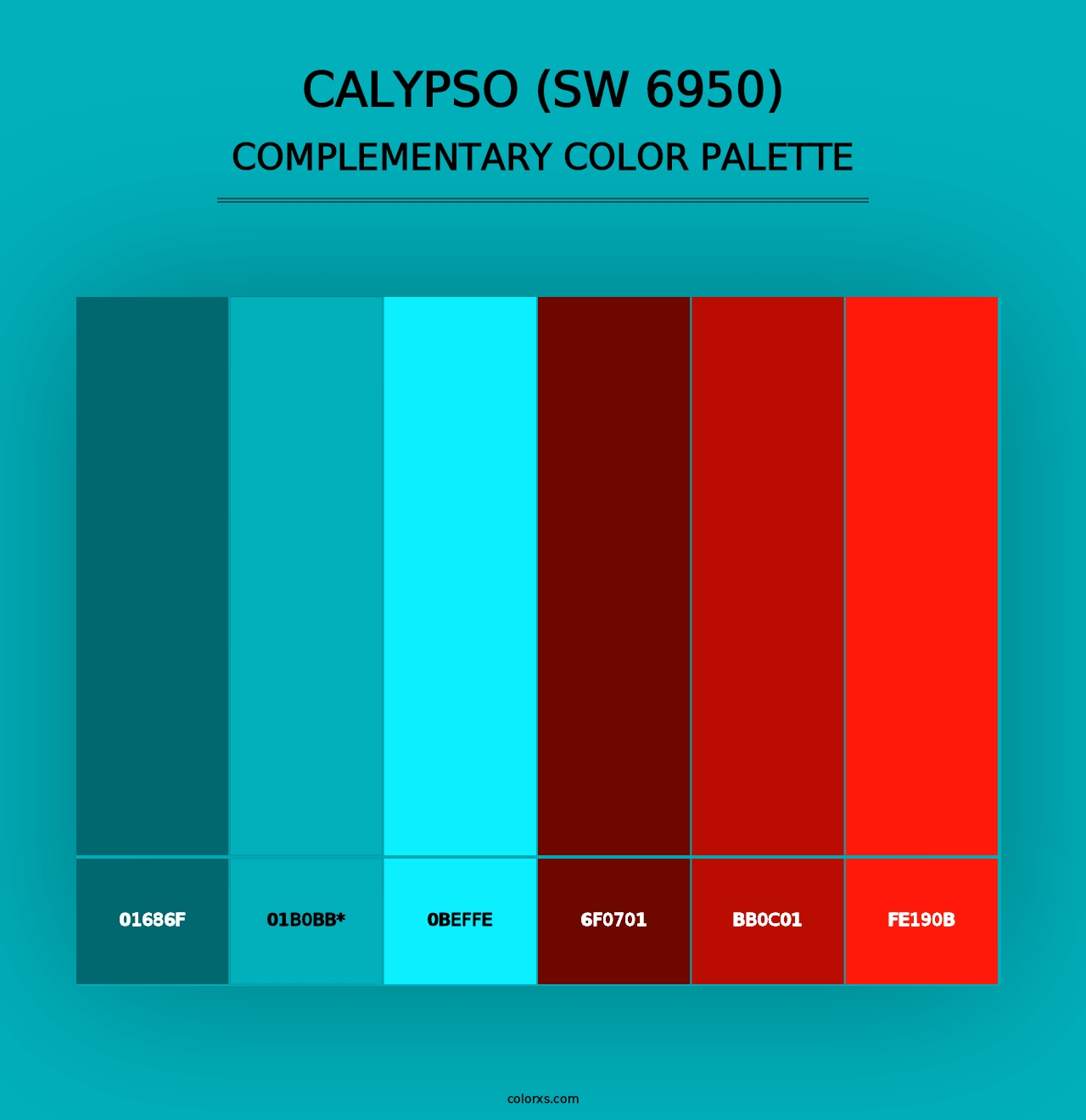 Calypso (SW 6950) - Complementary Color Palette