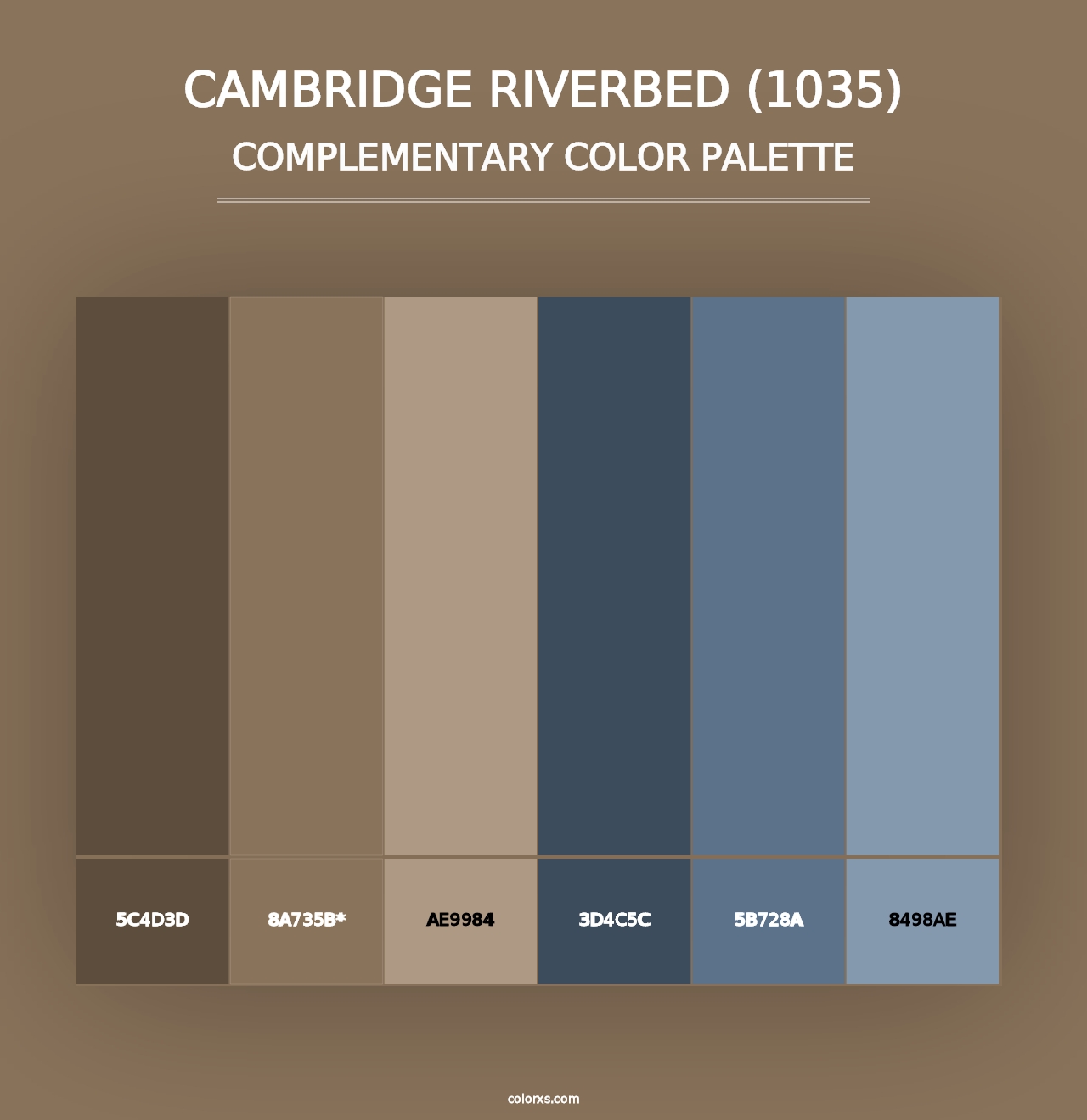 Cambridge Riverbed (1035) - Complementary Color Palette