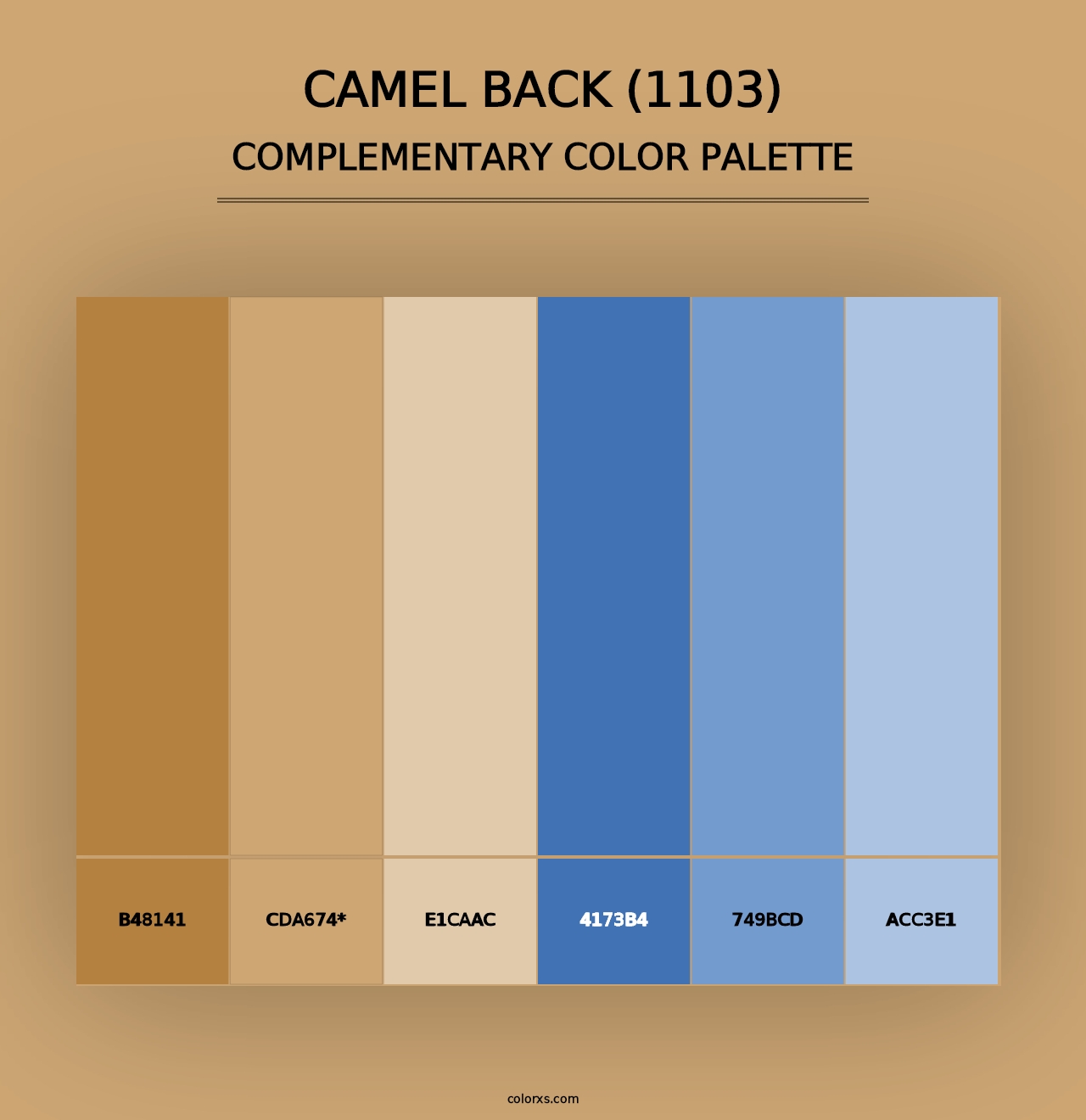 Camel Back (1103) - Complementary Color Palette