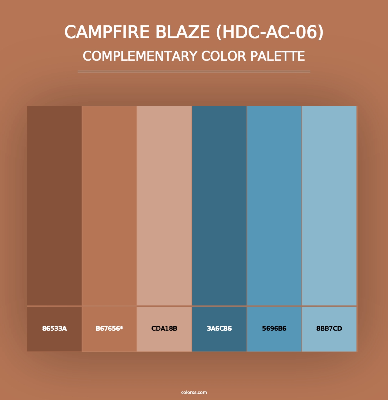 Campfire Blaze (HDC-AC-06) - Complementary Color Palette