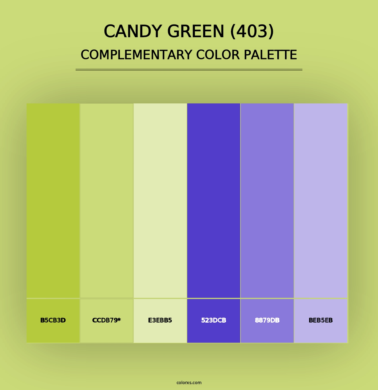 Candy Green (403) - Complementary Color Palette