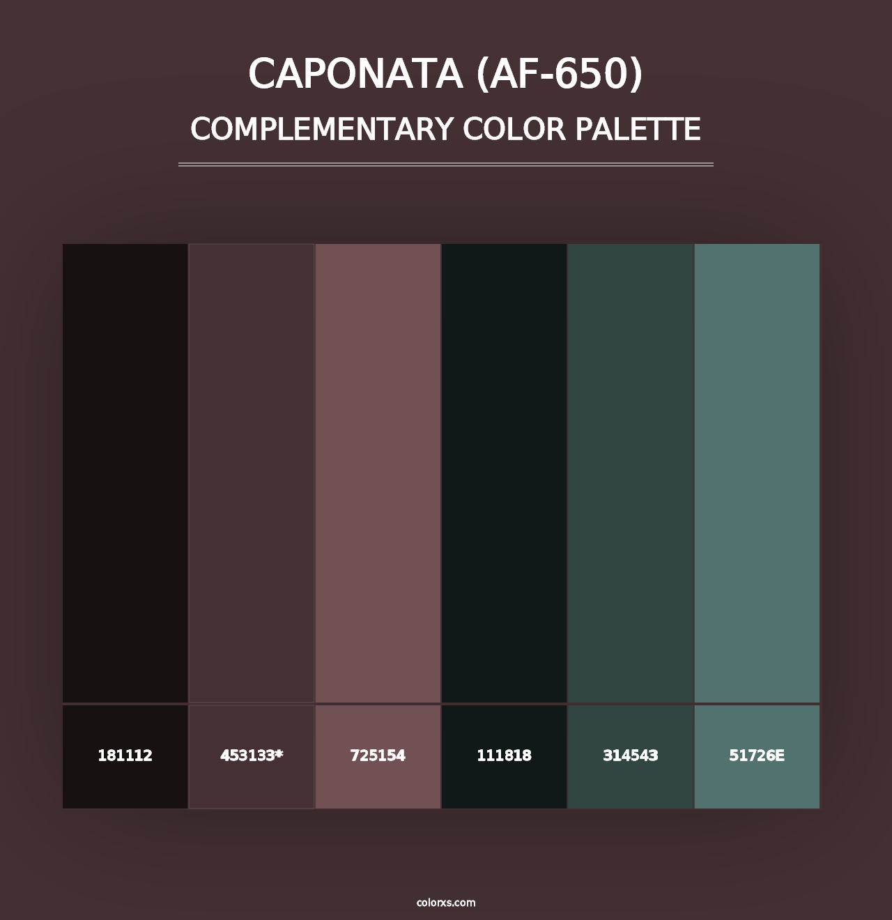 Caponata (AF-650) - Complementary Color Palette