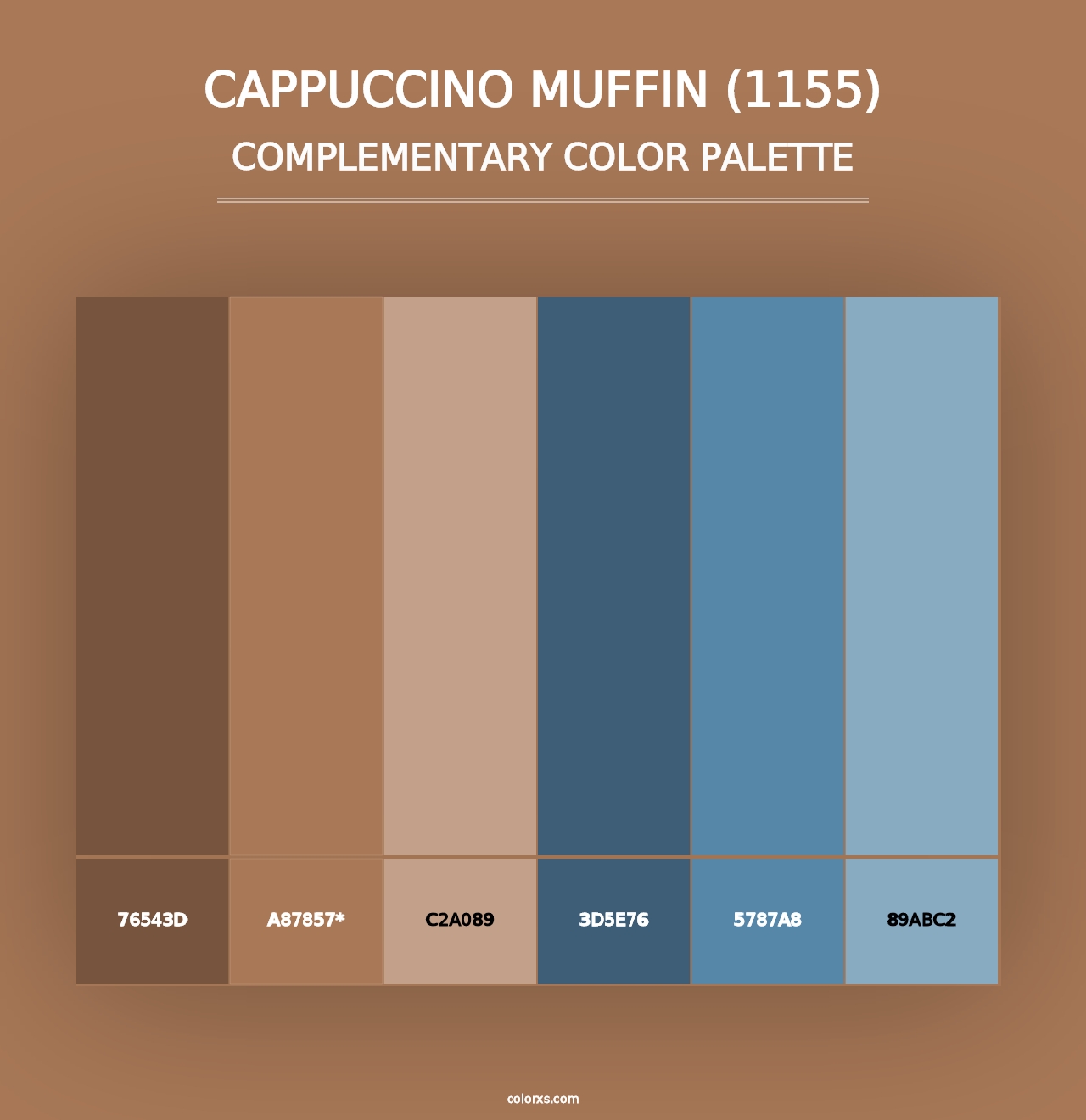 Cappuccino Muffin (1155) - Complementary Color Palette