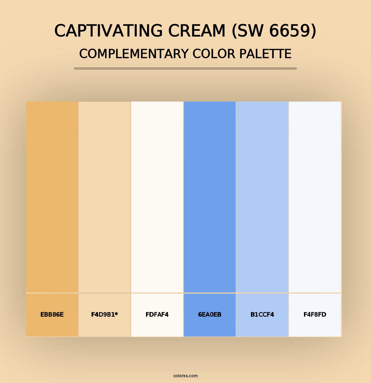 Captivating Cream (SW 6659) - Complementary Color Palette