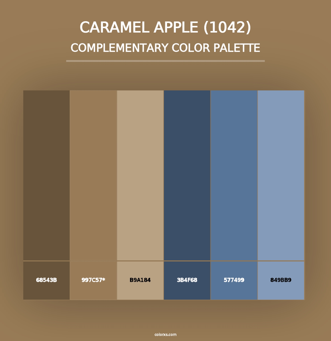 Caramel Apple (1042) - Complementary Color Palette