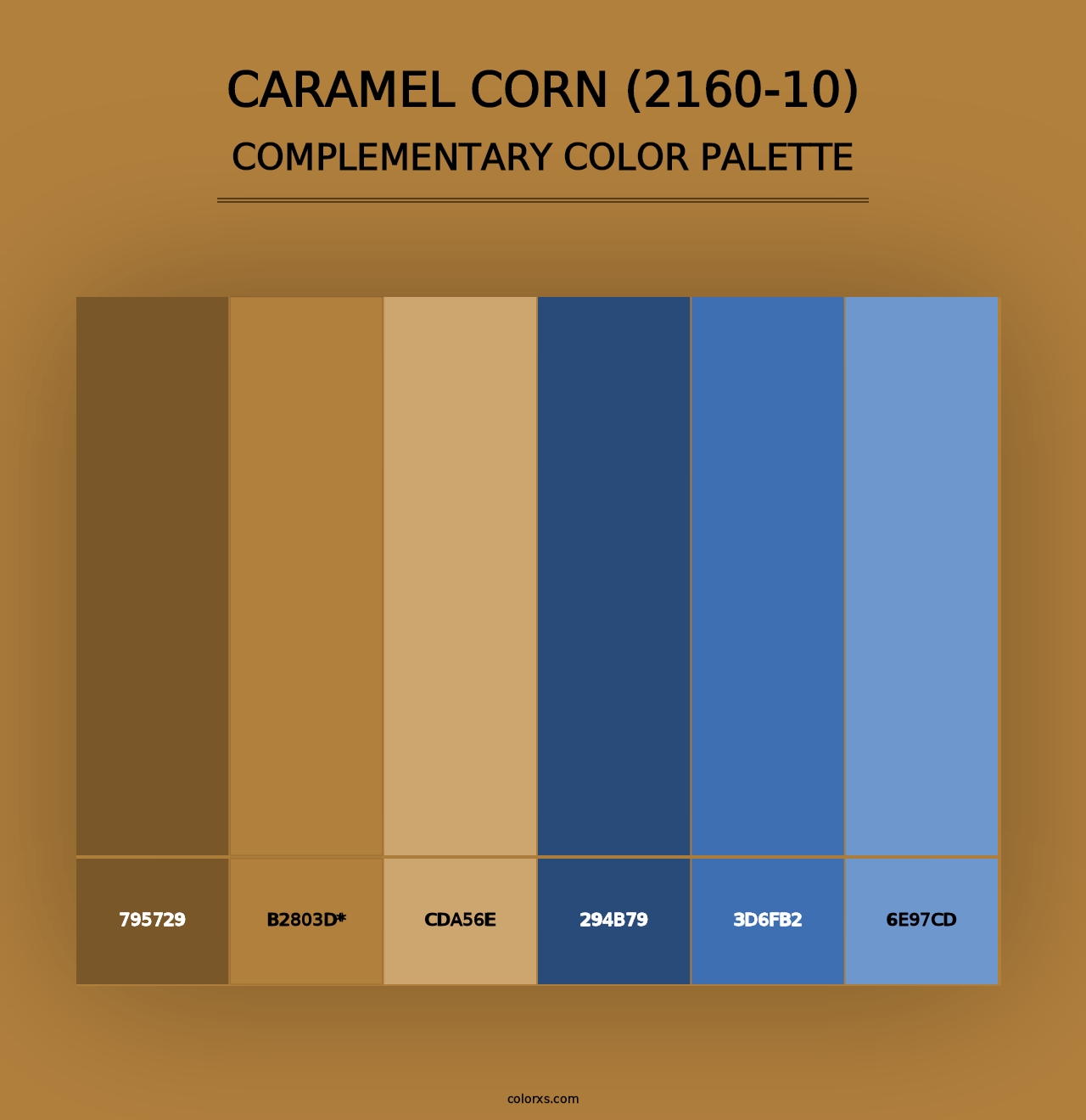 Caramel Corn (2160-10) - Complementary Color Palette