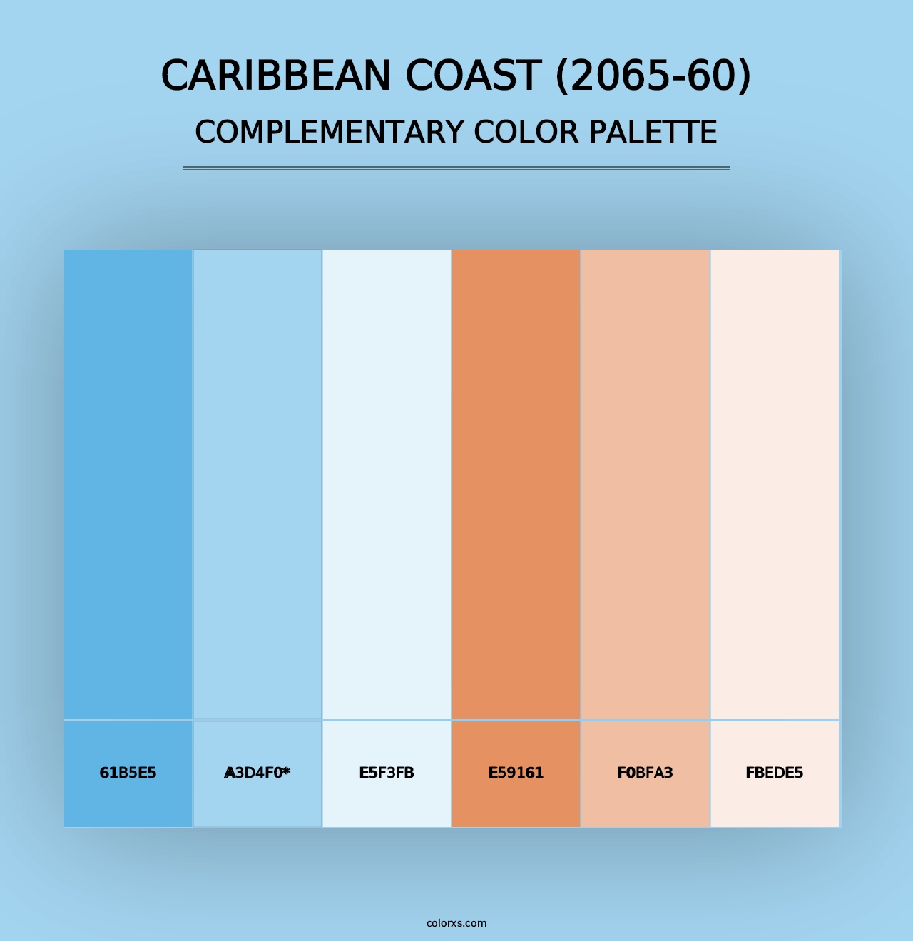 Caribbean Coast (2065-60) - Complementary Color Palette