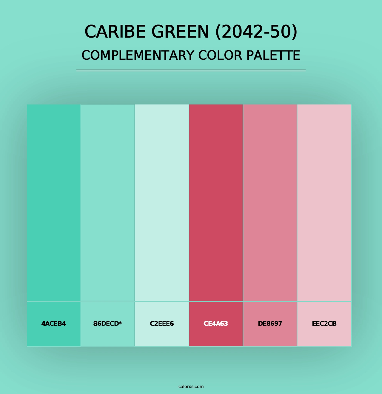 Caribe Green (2042-50) - Complementary Color Palette