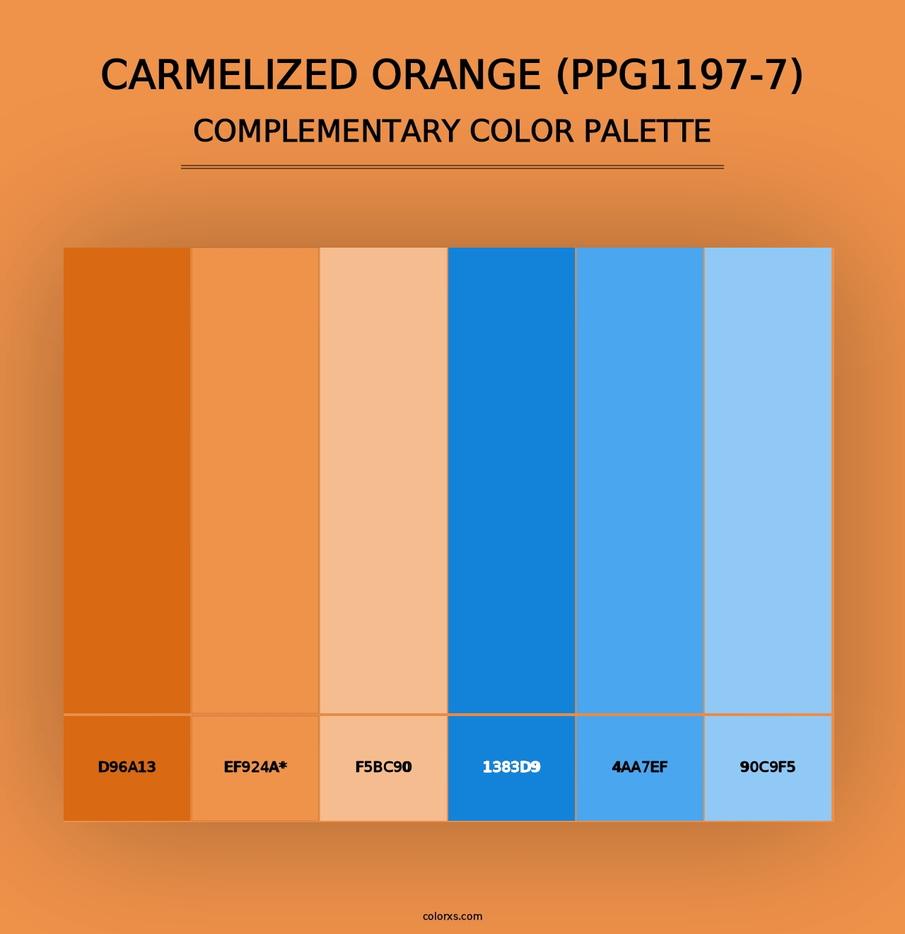 Carmelized Orange (PPG1197-7) - Complementary Color Palette