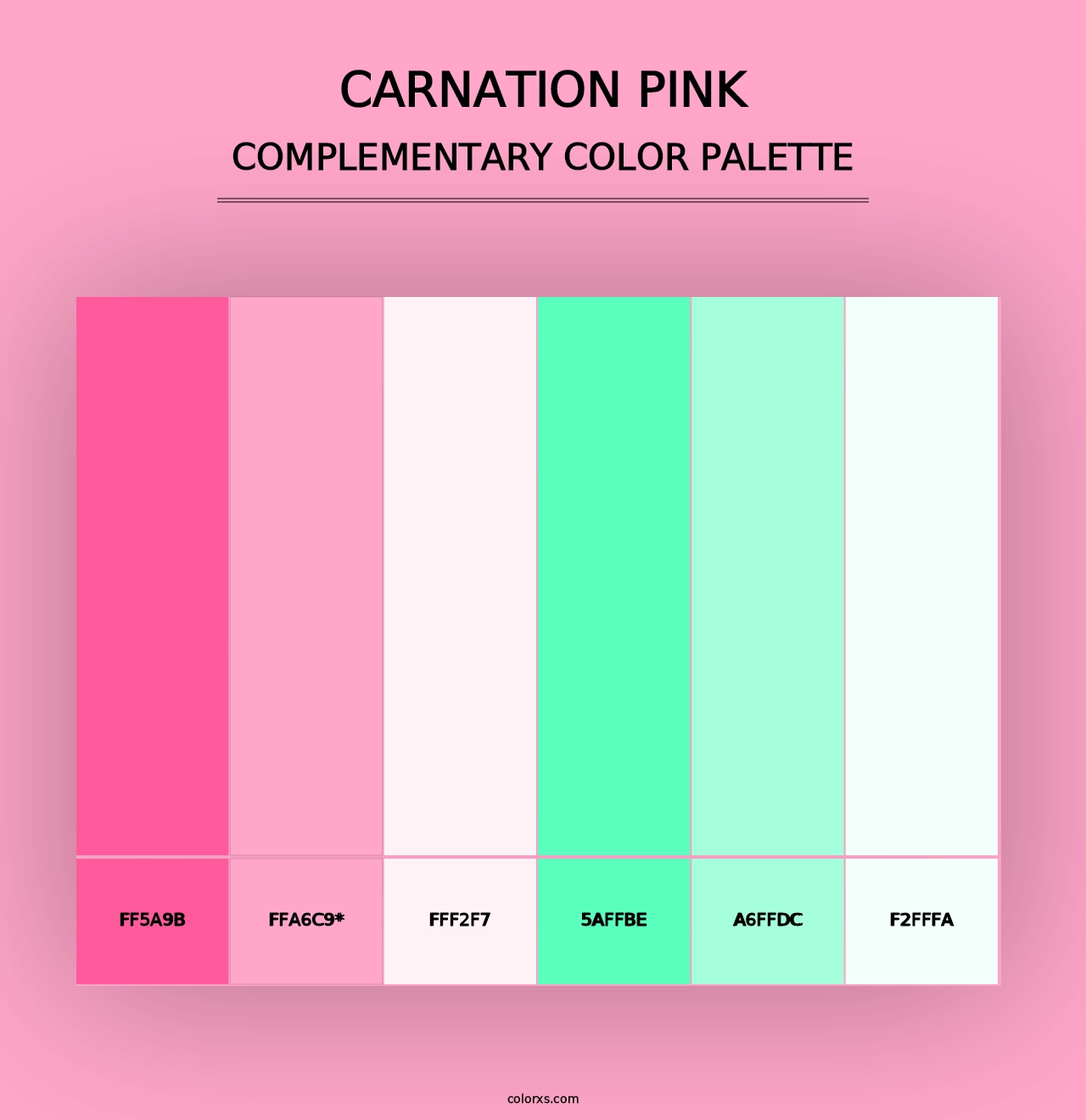 Carnation Pink - Complementary Color Palette