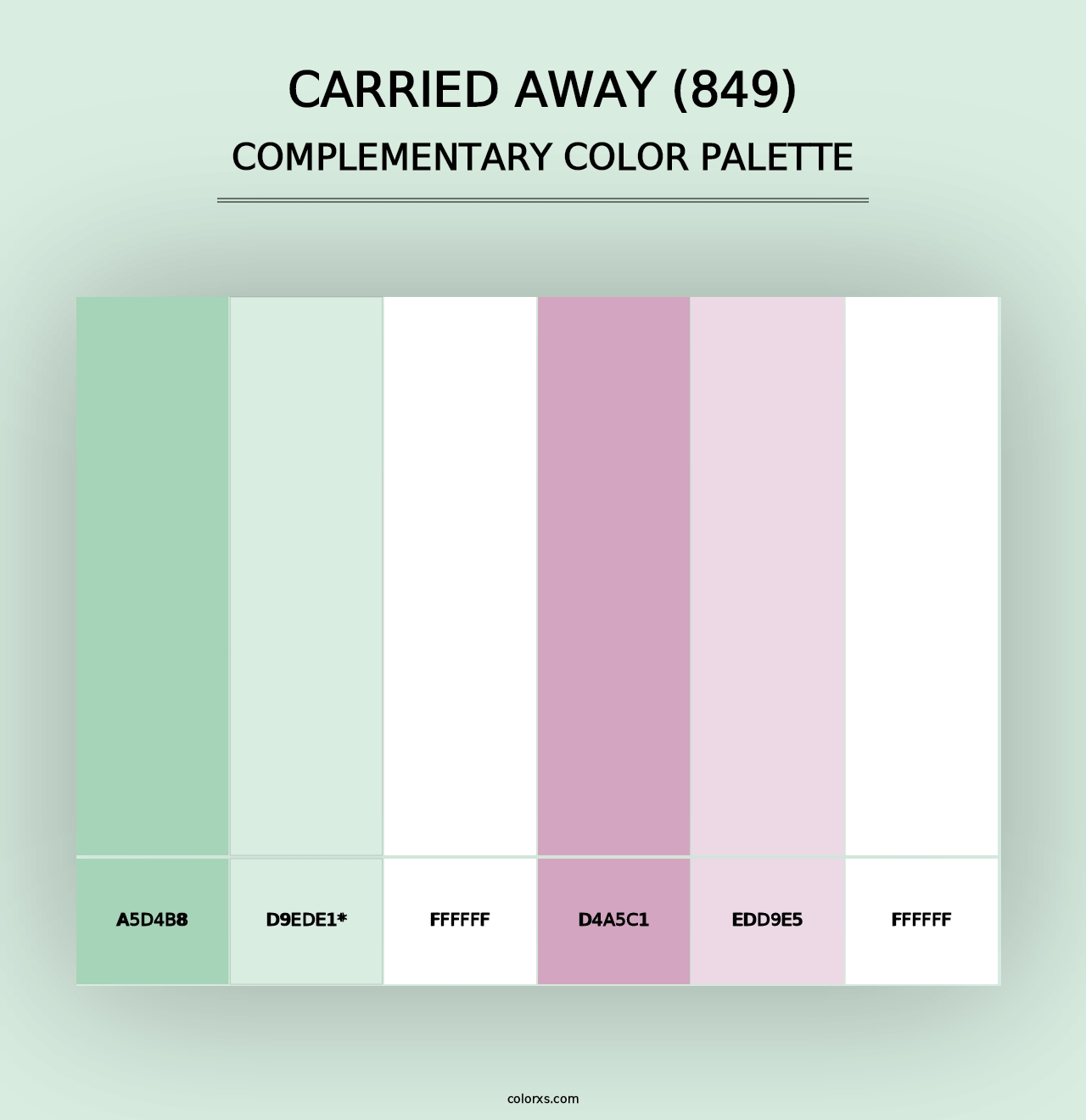 Carried Away (849) - Complementary Color Palette