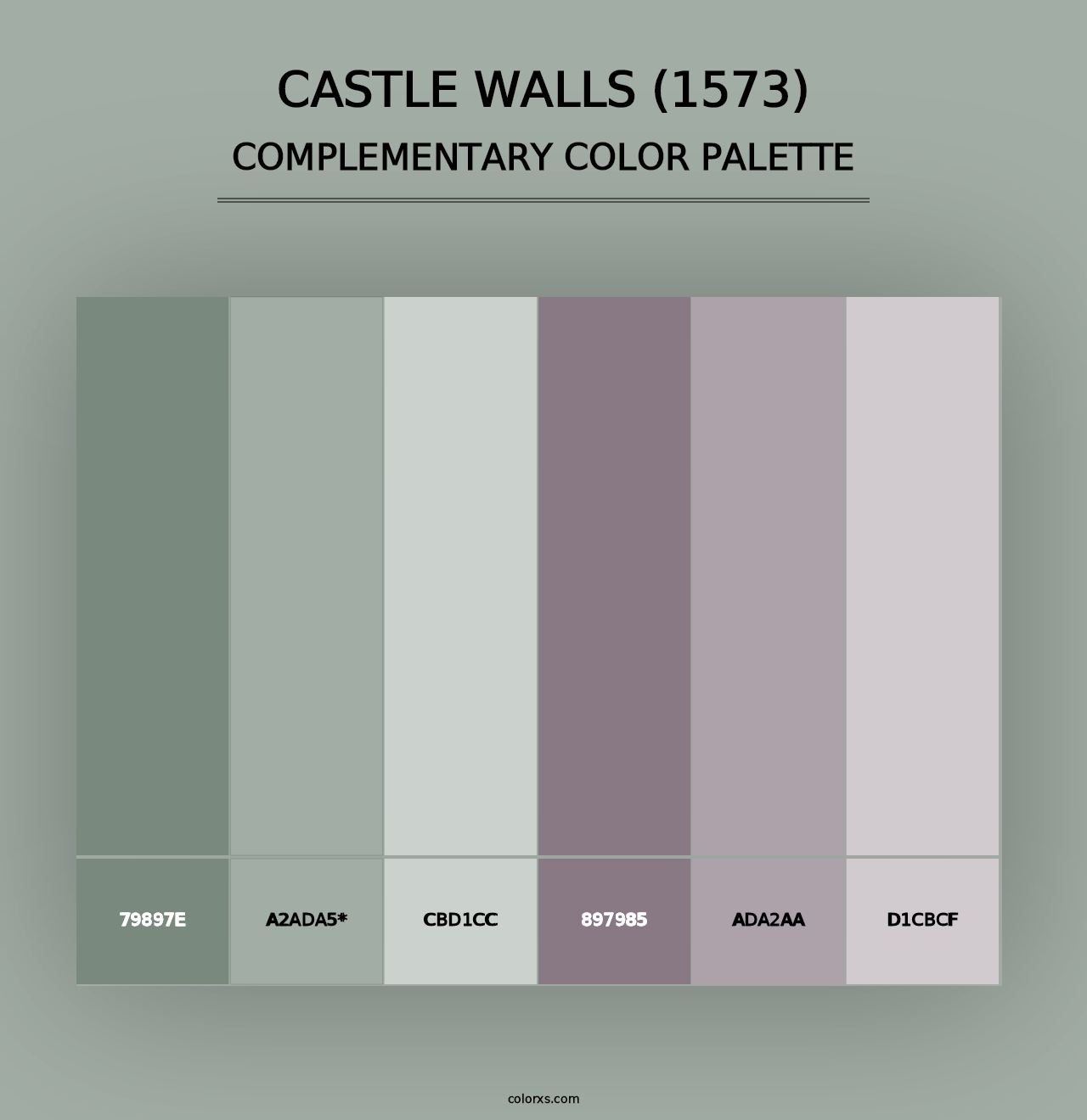 Castle Walls (1573) - Complementary Color Palette