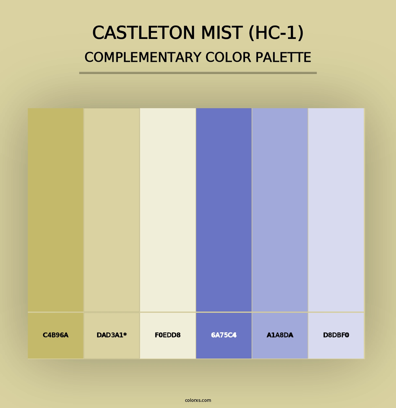 Castleton Mist (HC-1) - Complementary Color Palette