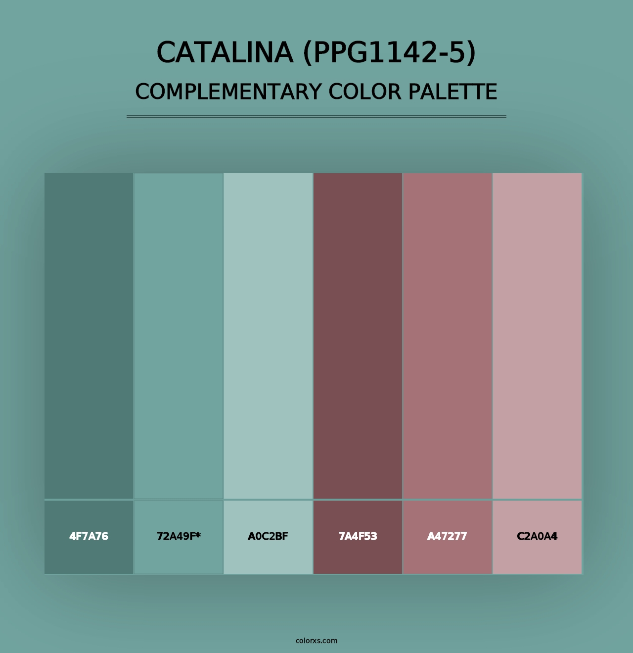 Catalina (PPG1142-5) - Complementary Color Palette