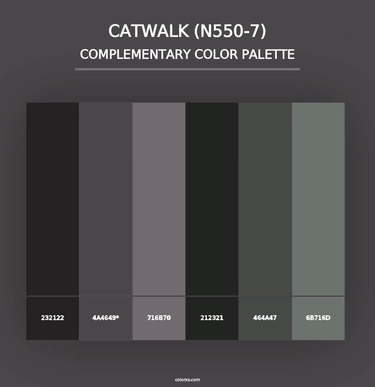 Catwalk (N550-7) - Complementary Color Palette