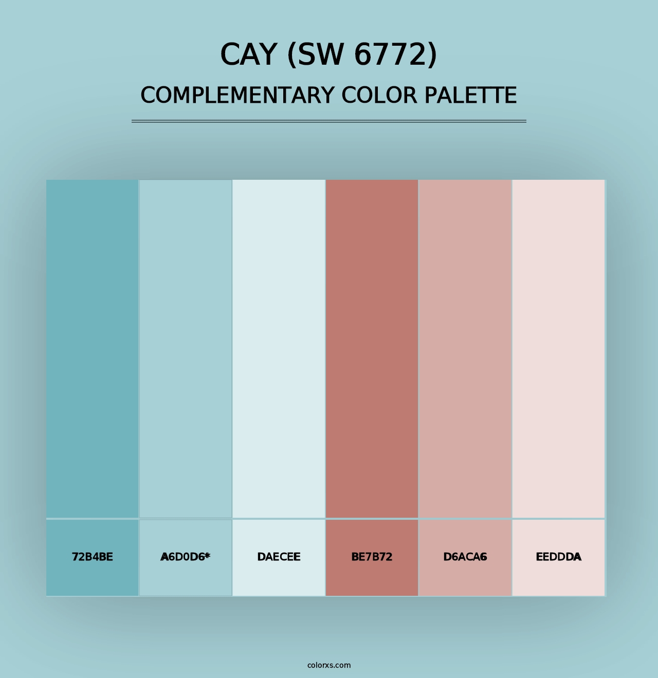 Cay (SW 6772) - Complementary Color Palette