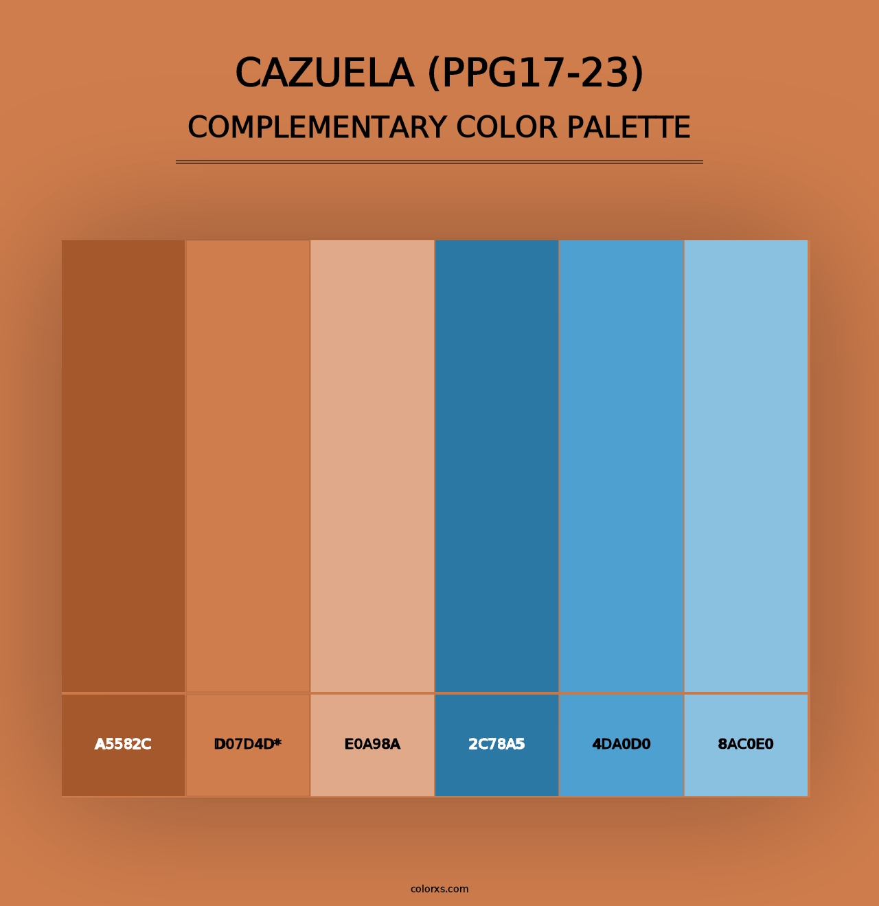 Cazuela (PPG17-23) - Complementary Color Palette