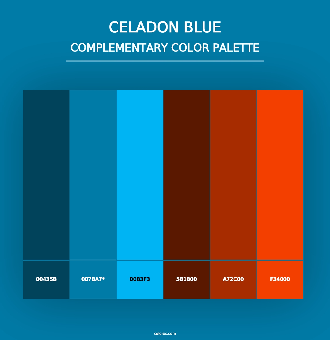 Celadon Blue - Complementary Color Palette