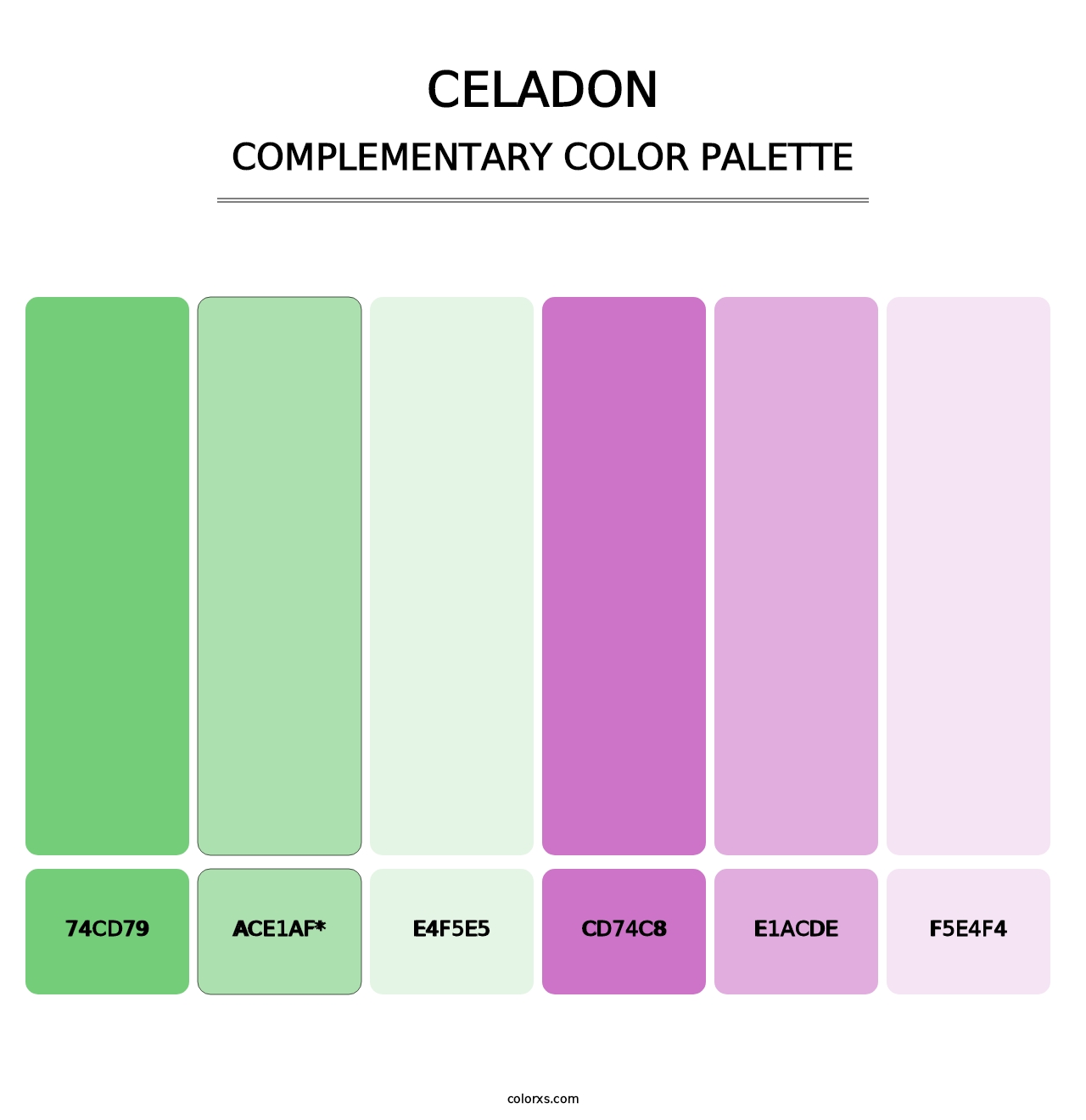 Celadon - Complementary Color Palette