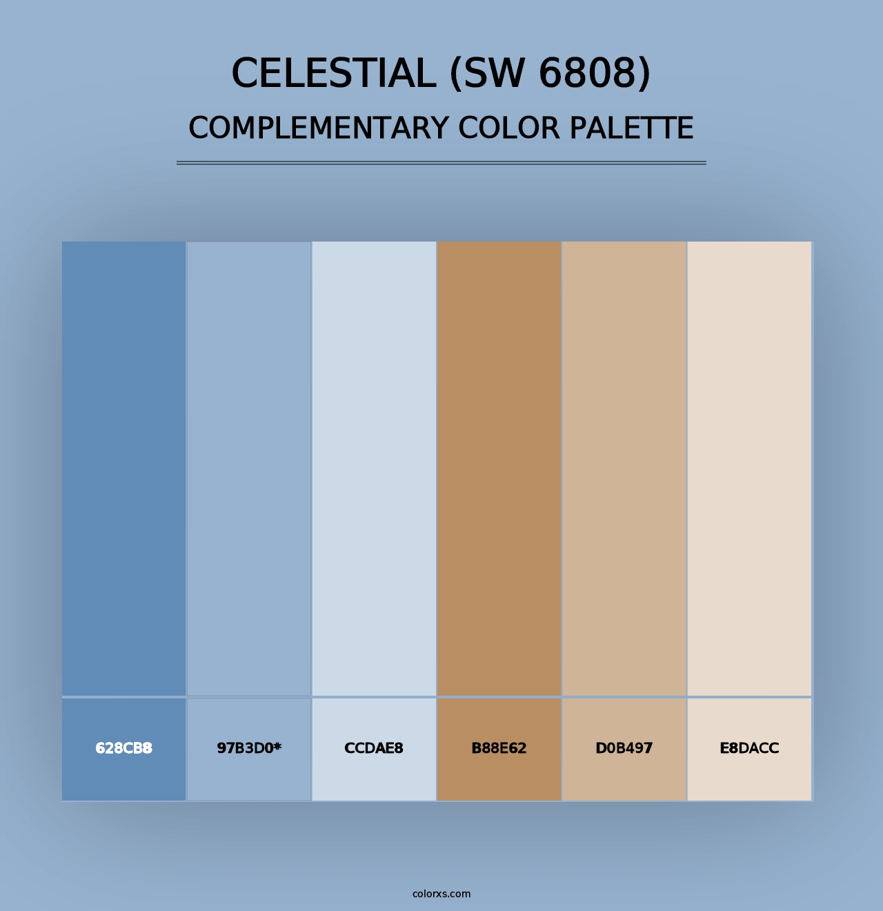 Celestial (SW 6808) - Complementary Color Palette