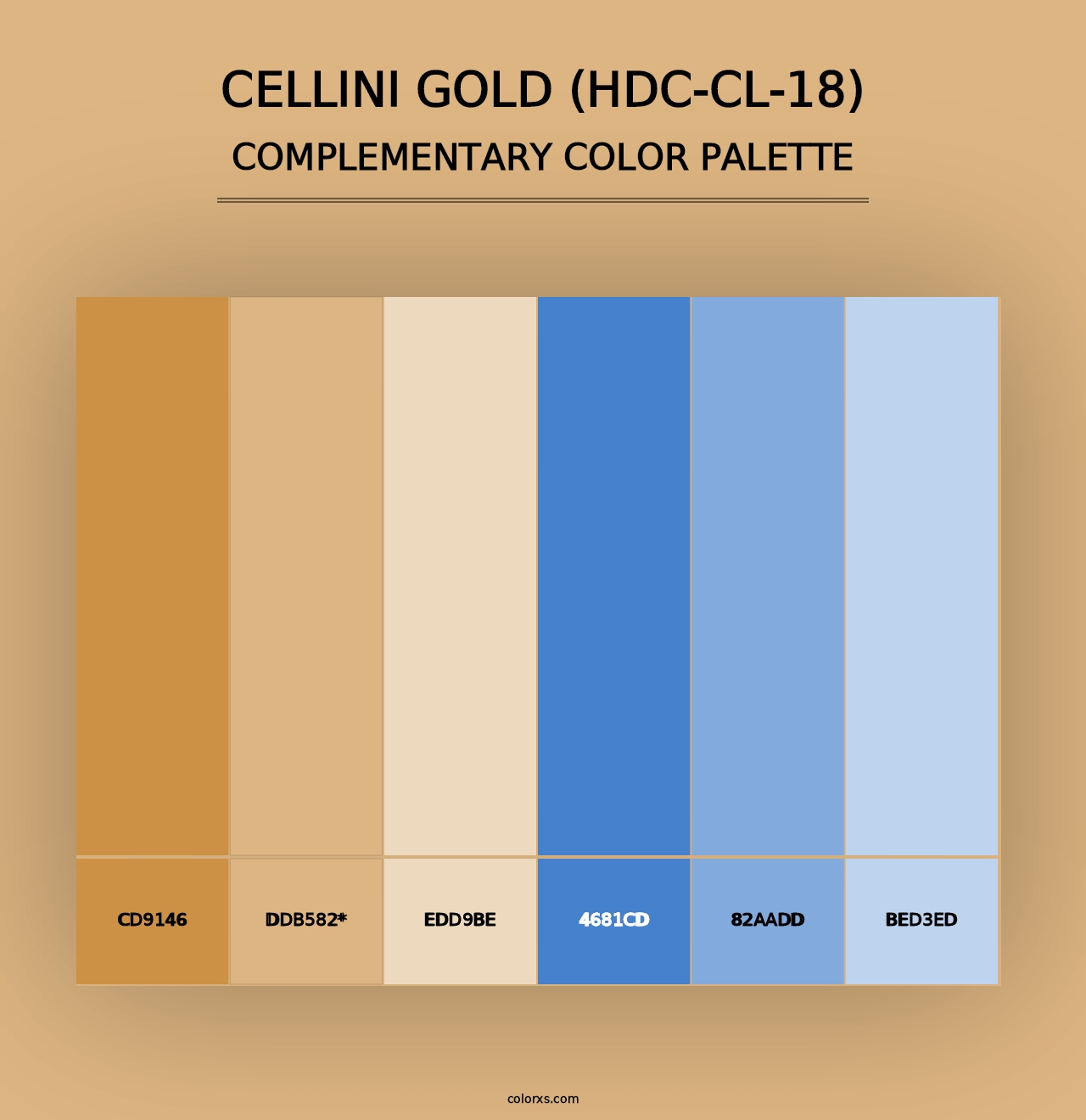 Cellini Gold (HDC-CL-18) - Complementary Color Palette