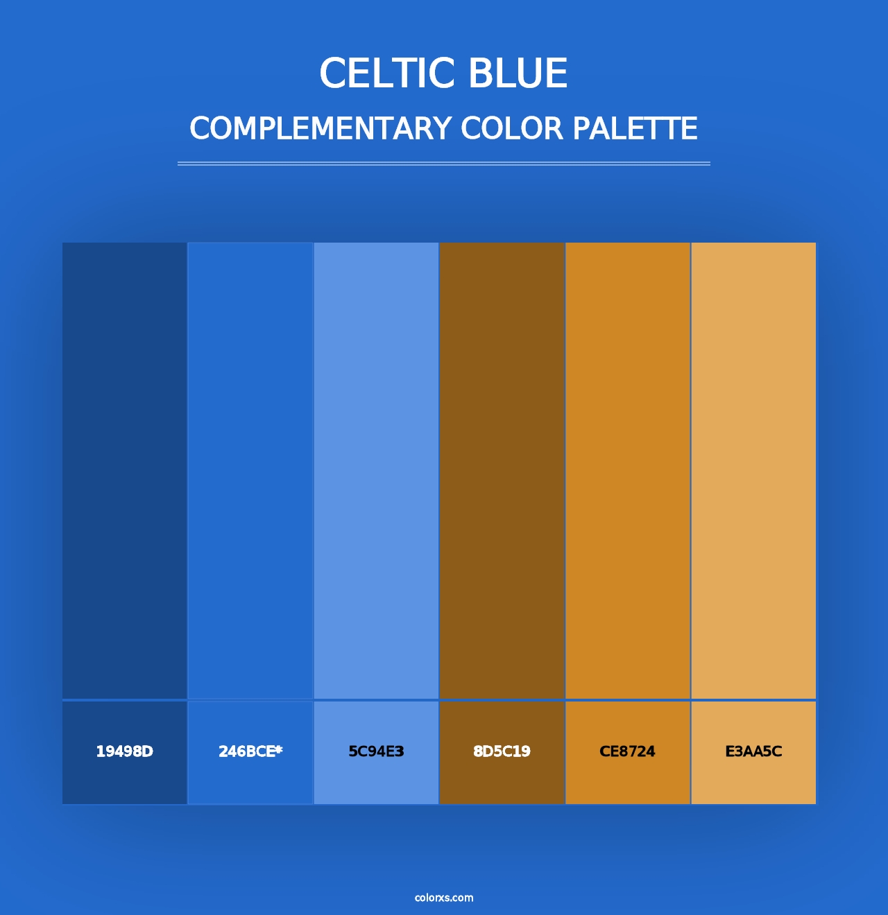 Celtic Blue - Complementary Color Palette