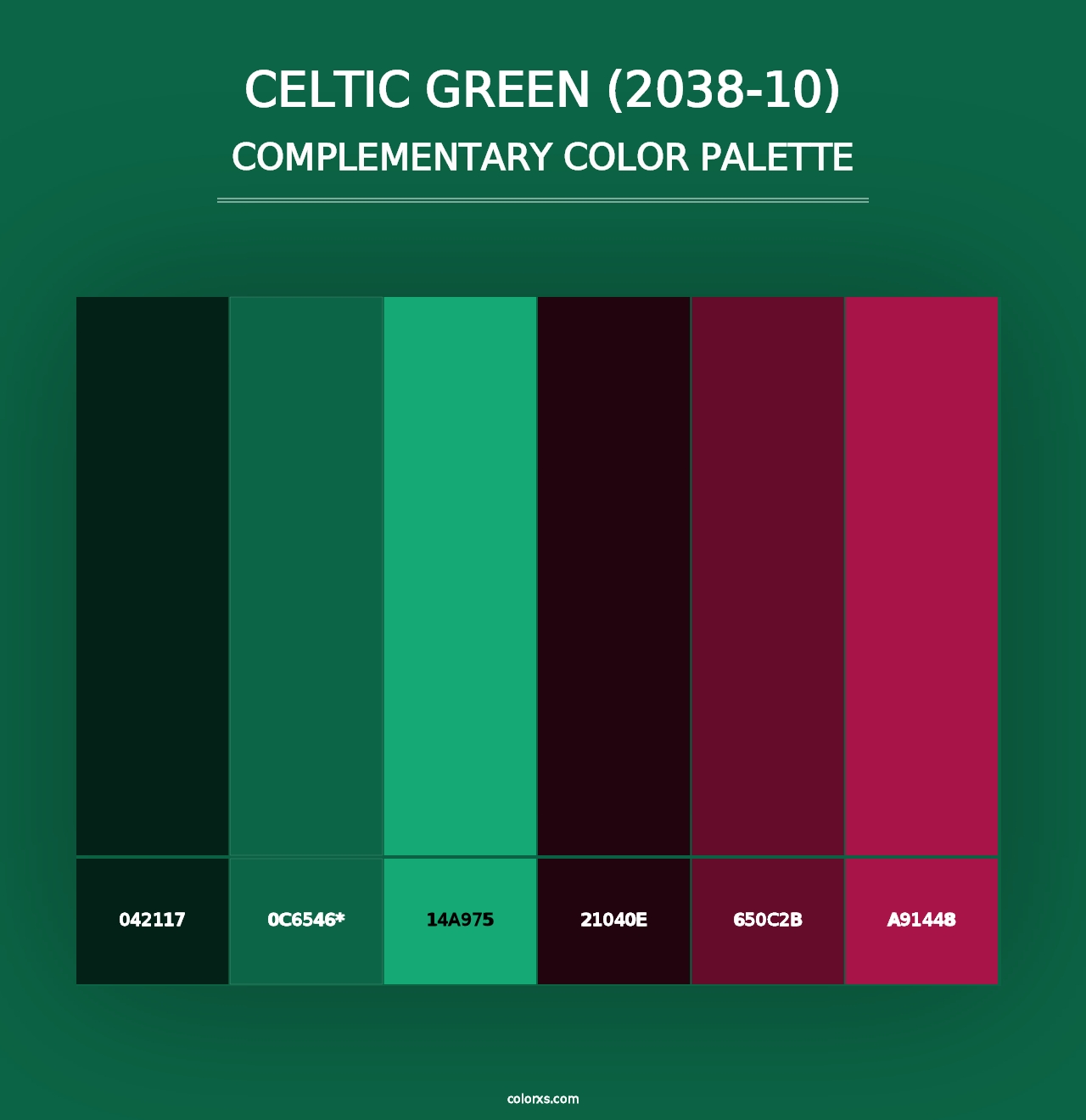 Celtic Green (2038-10) - Complementary Color Palette